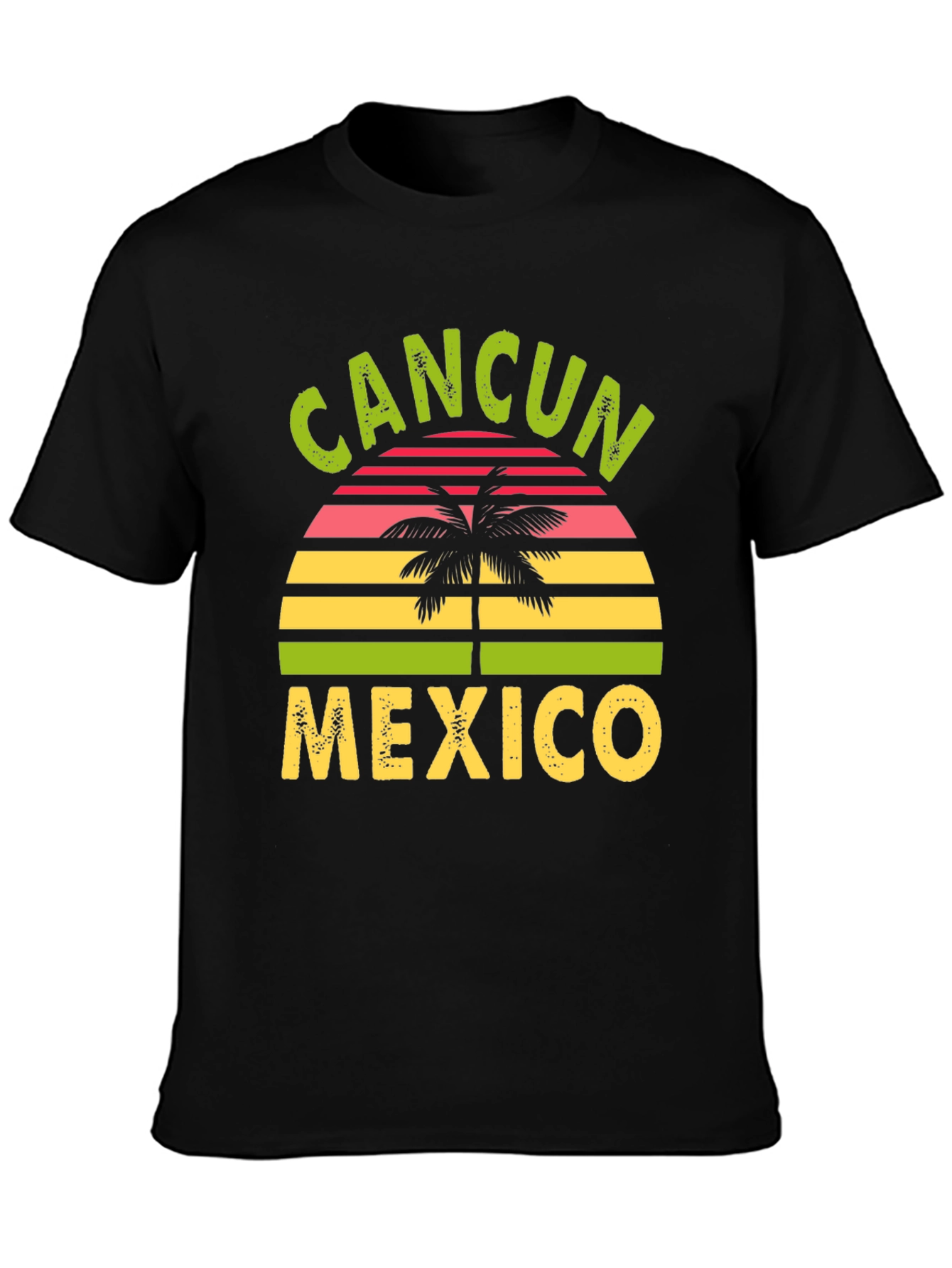 Cancun Mexico Graphic Tee - Black
