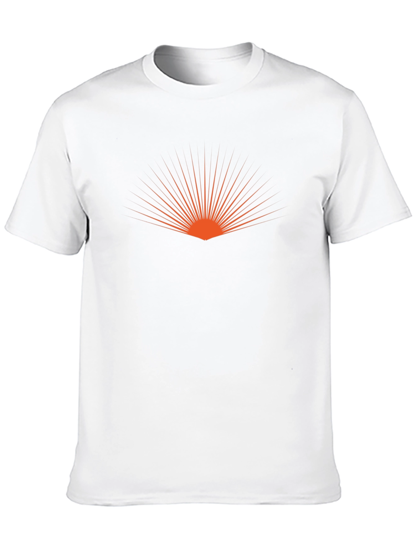 Stylish Black T-Shirt with Sunrise Graphic