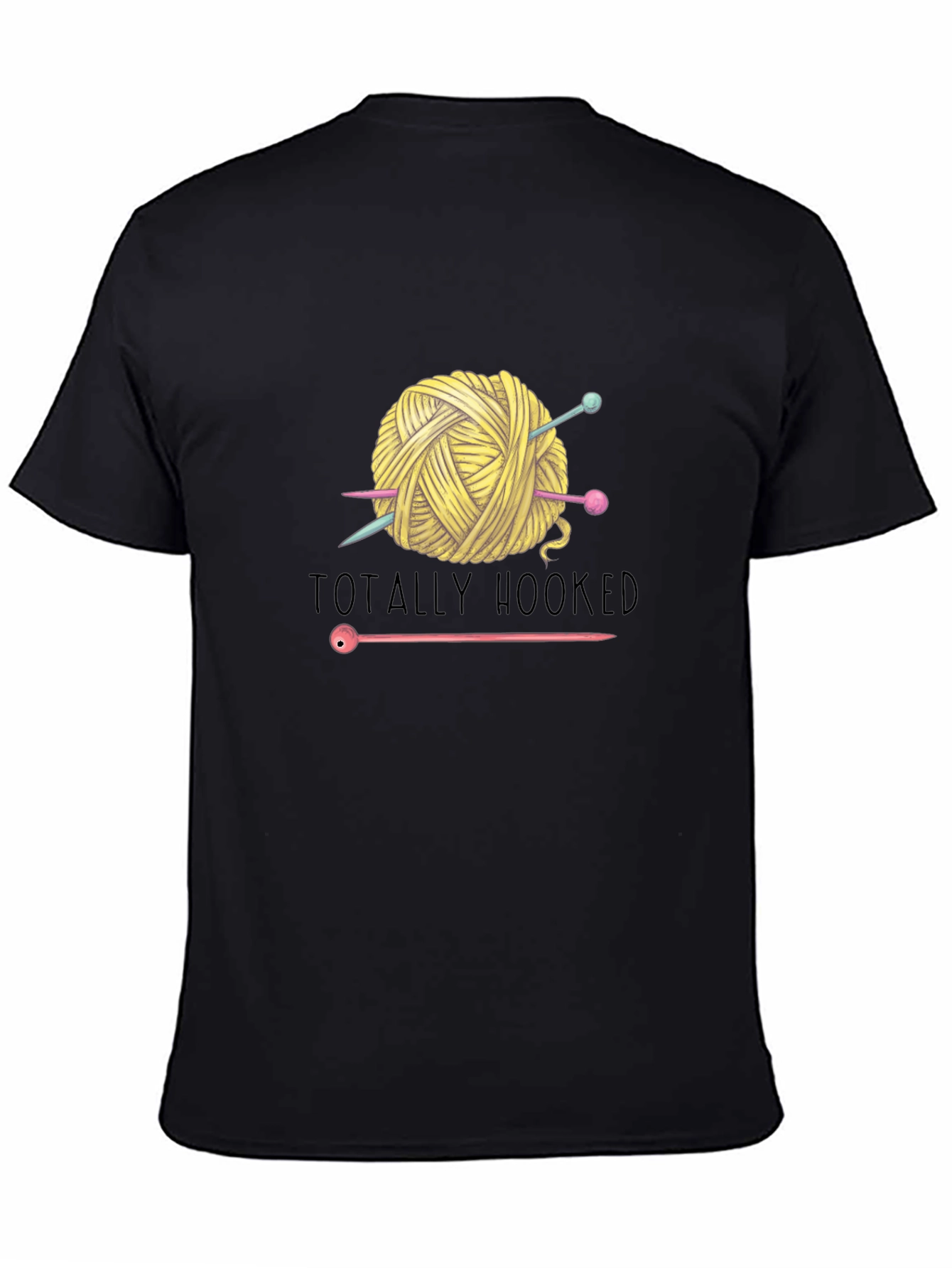 Totally Hooked Yarn Knitting T-Shirt