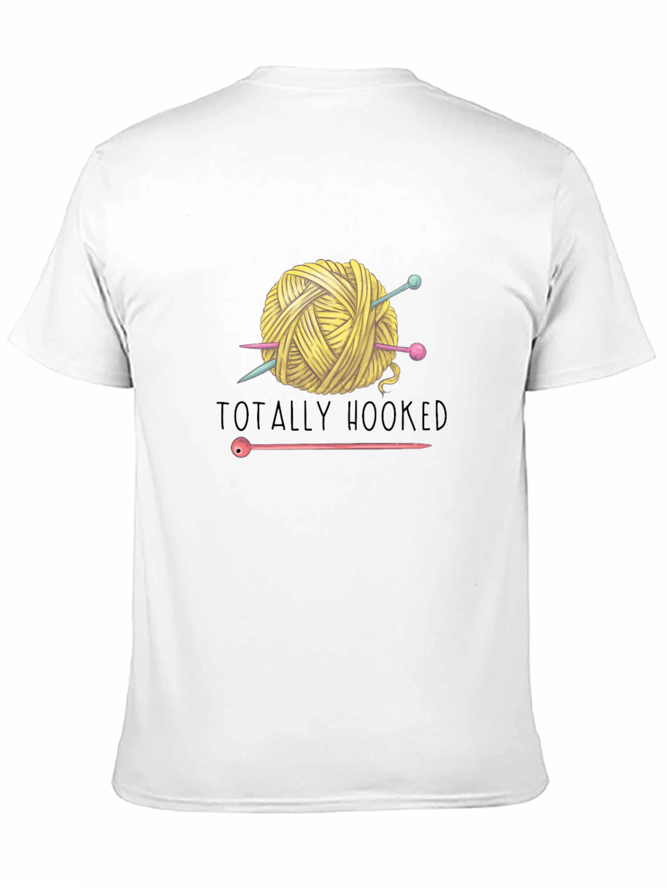 Totally Hooked Yarn Knitting T-Shirt