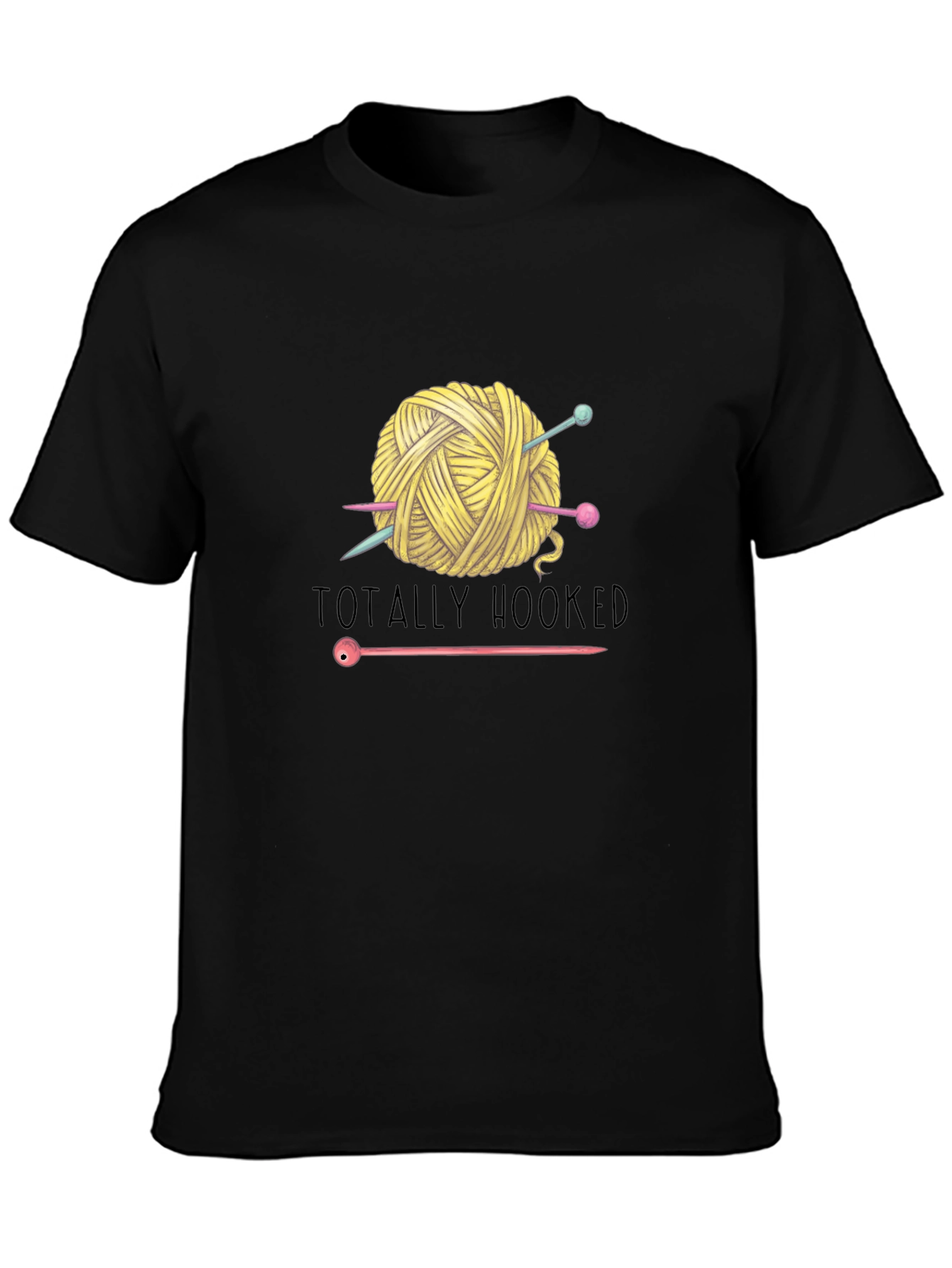 Totally Hooked Yarn Knitting T-Shirt