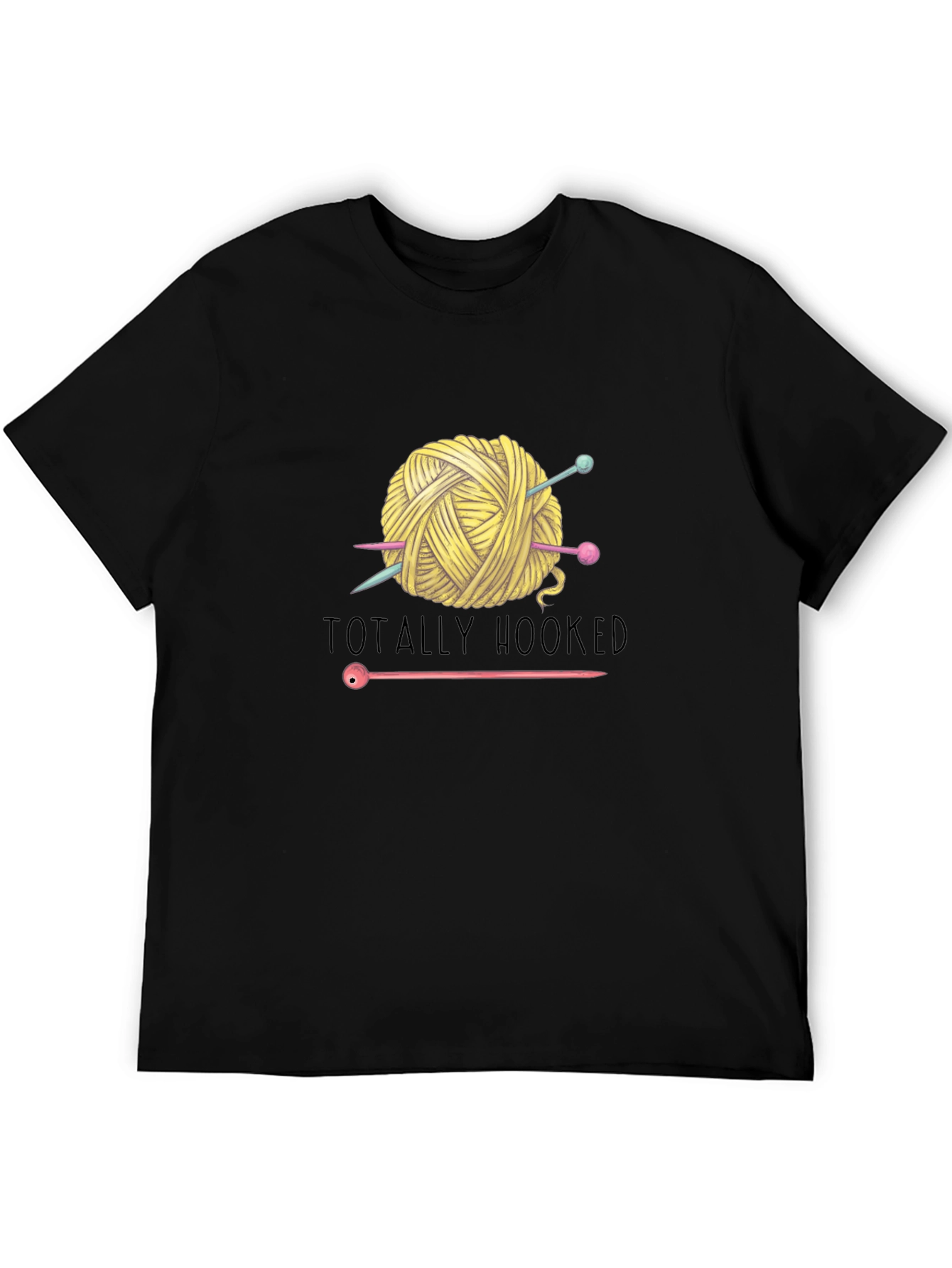 Totally Hooked Yarn Knitting T-Shirt