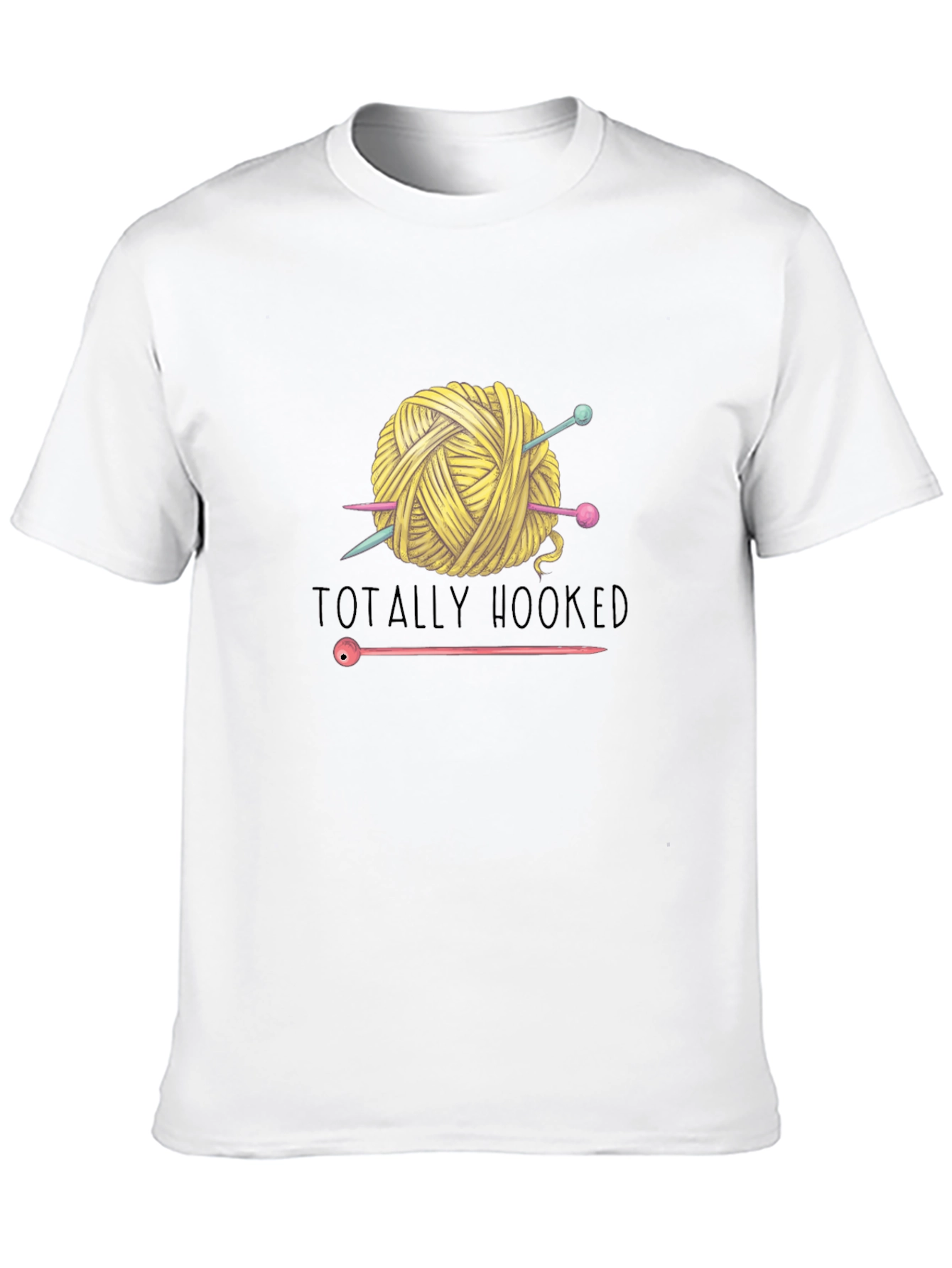 Totally Hooked Yarn Knitting T-Shirt