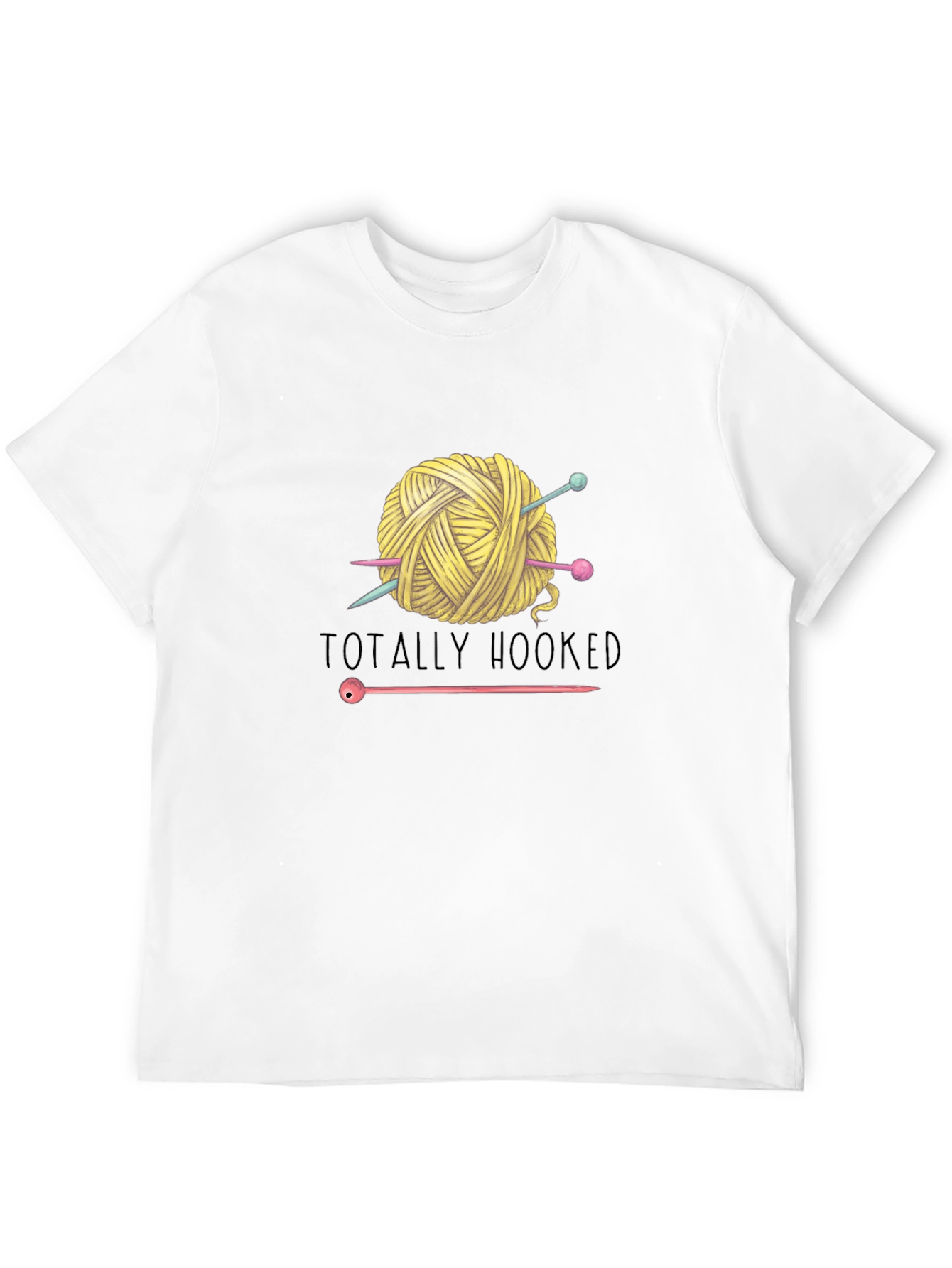 Totally Hooked Yarn Knitting T-Shirt