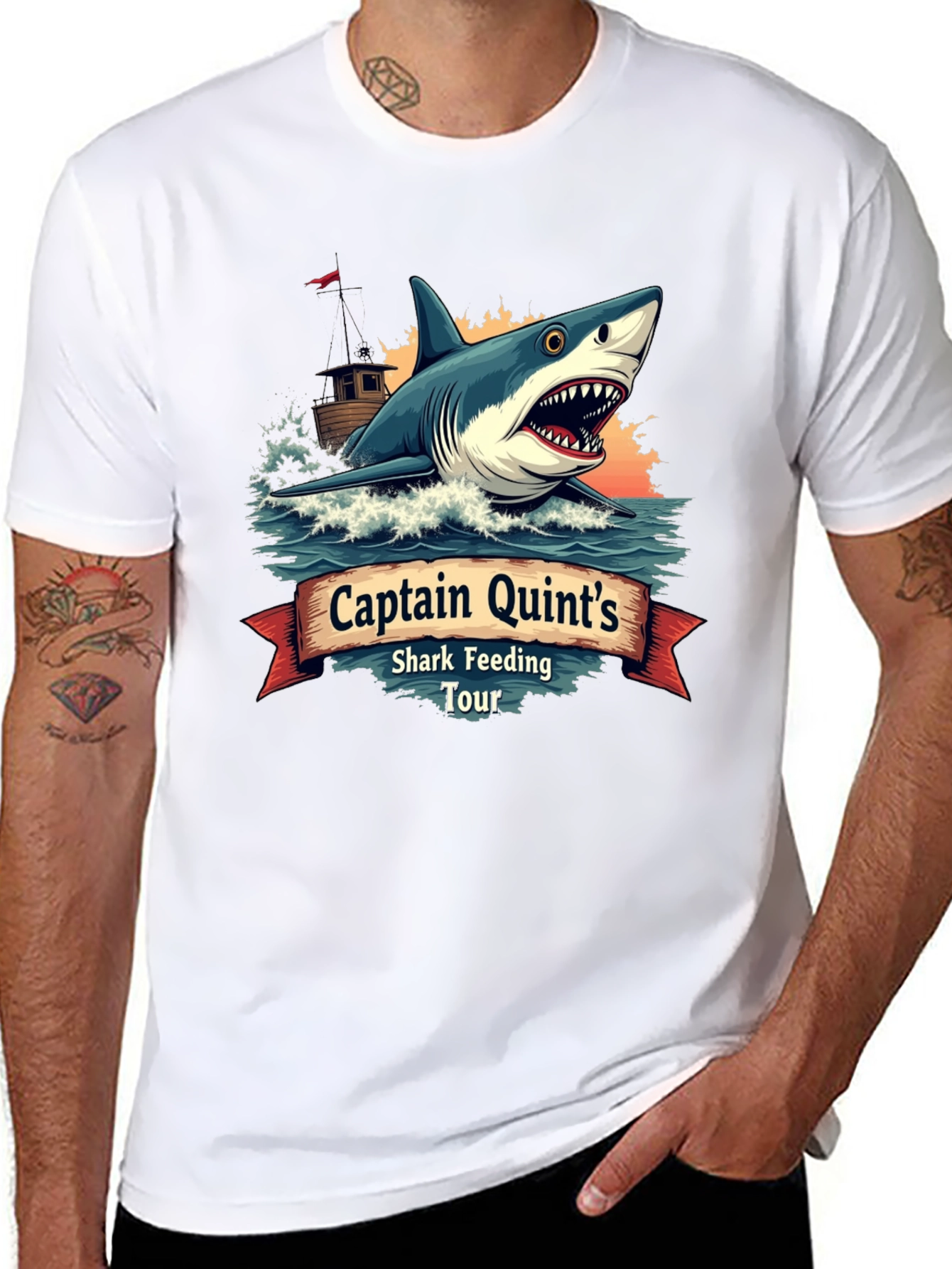 Captain Quints Shark Feeding Tour T-Shirt
