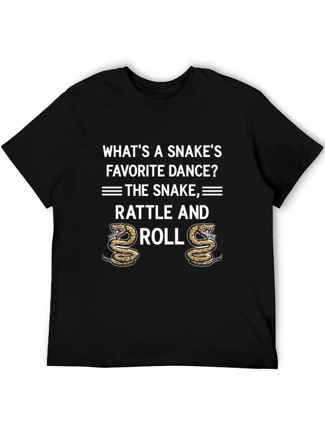 Rattle and Roll Snake Pun Graphic Tee