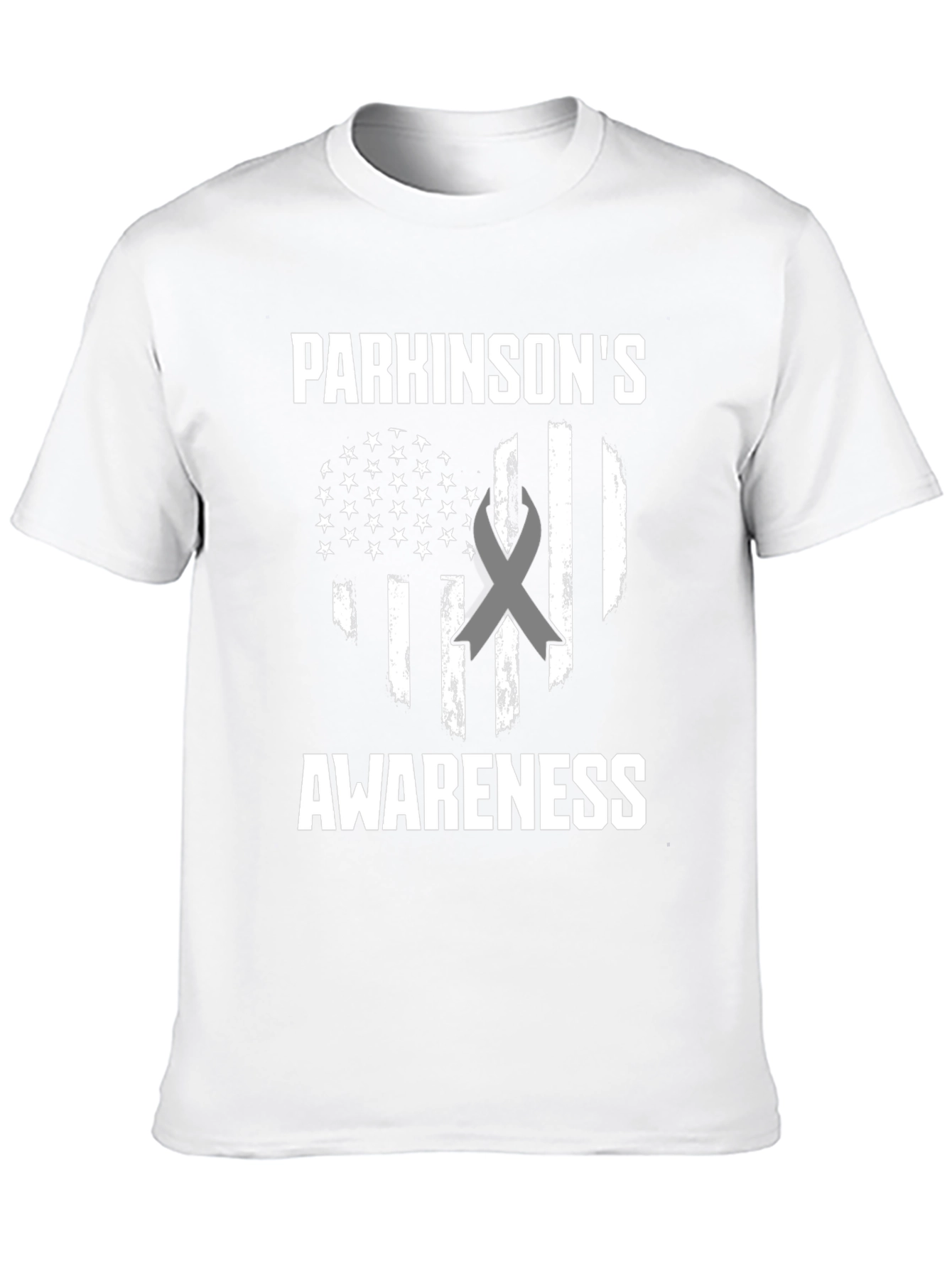 Parkinsons Awareness American Flag T-Shirt