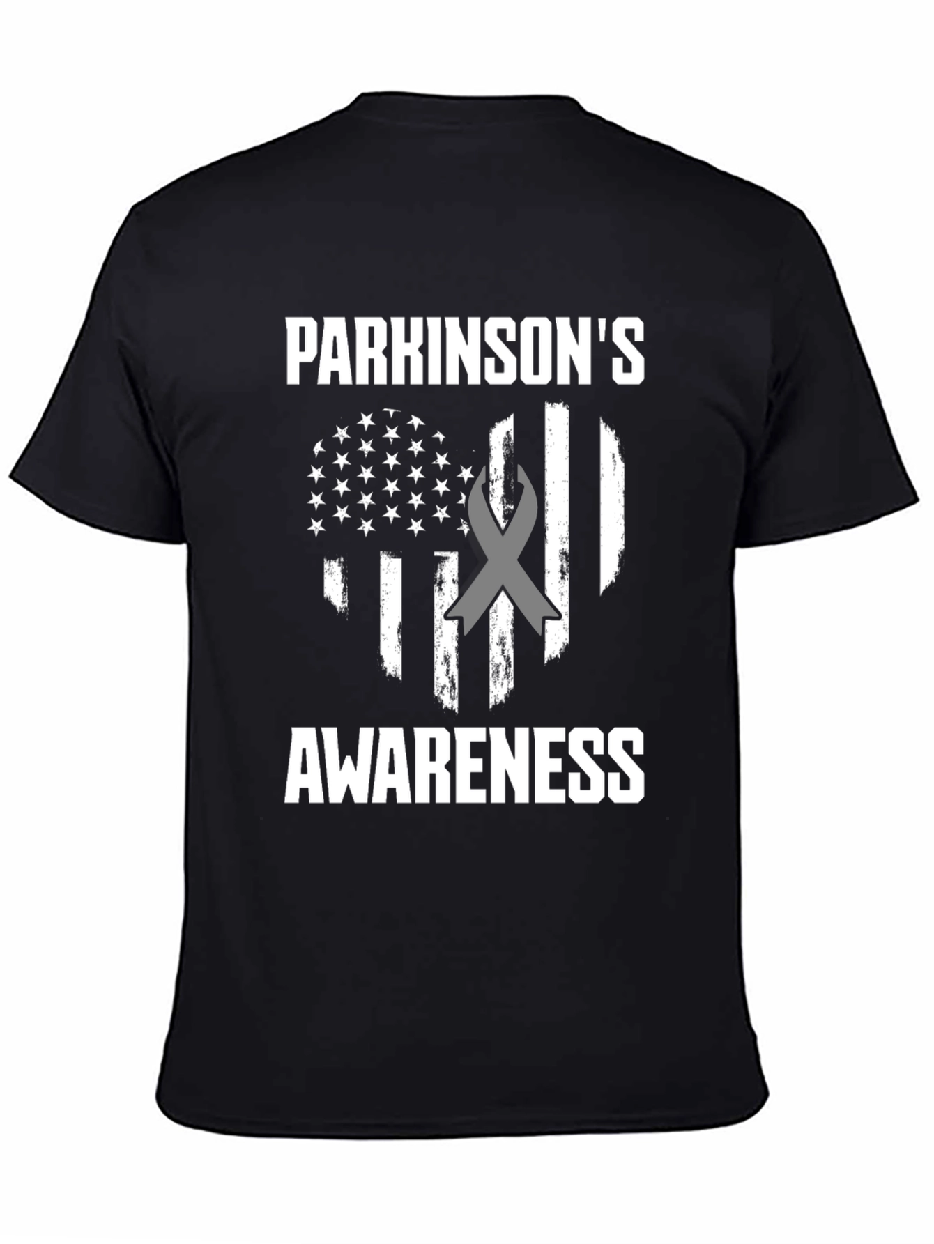 Parkinsons Awareness American Flag T-Shirt