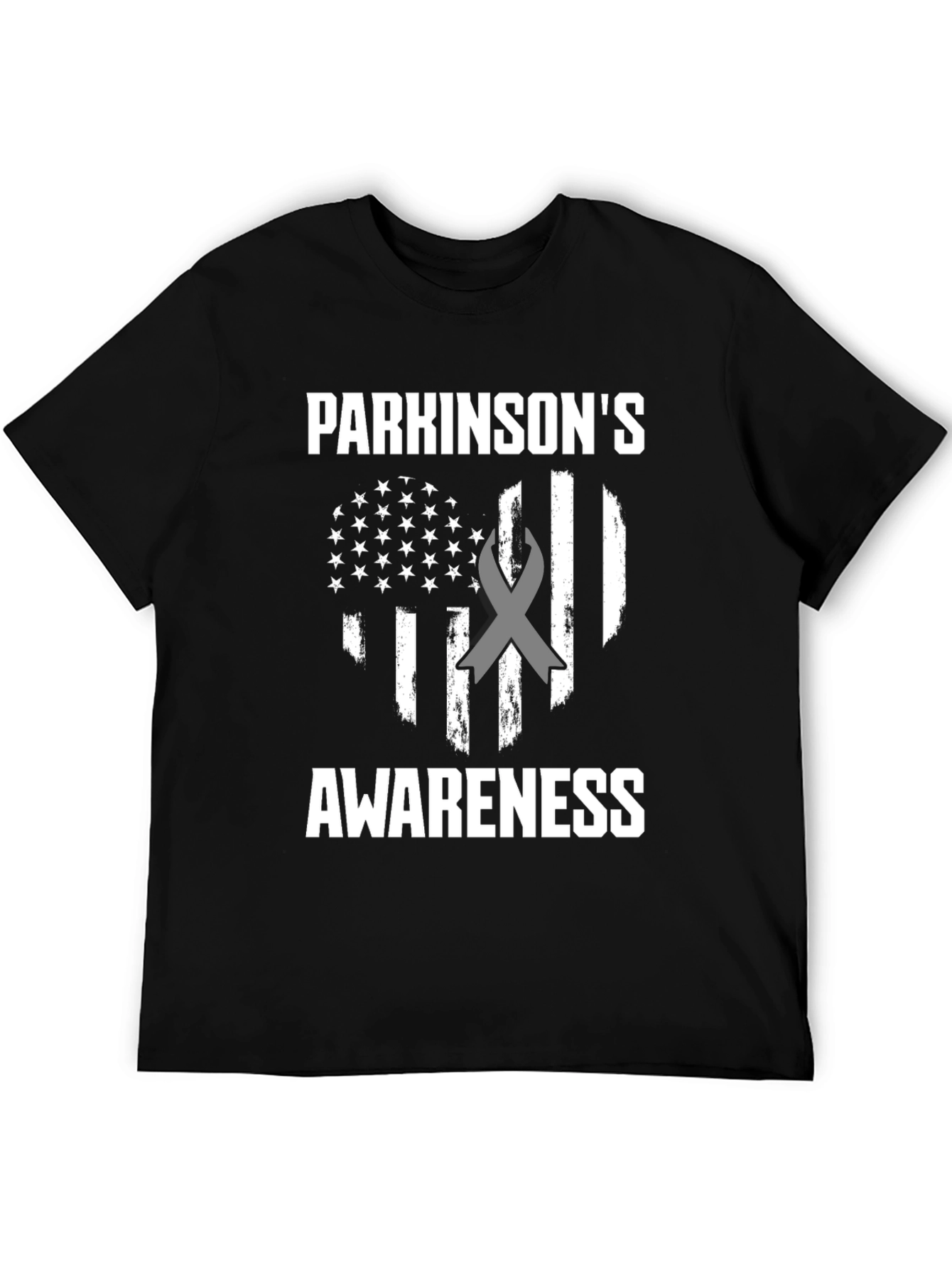 Parkinsons Awareness American Flag T-Shirt