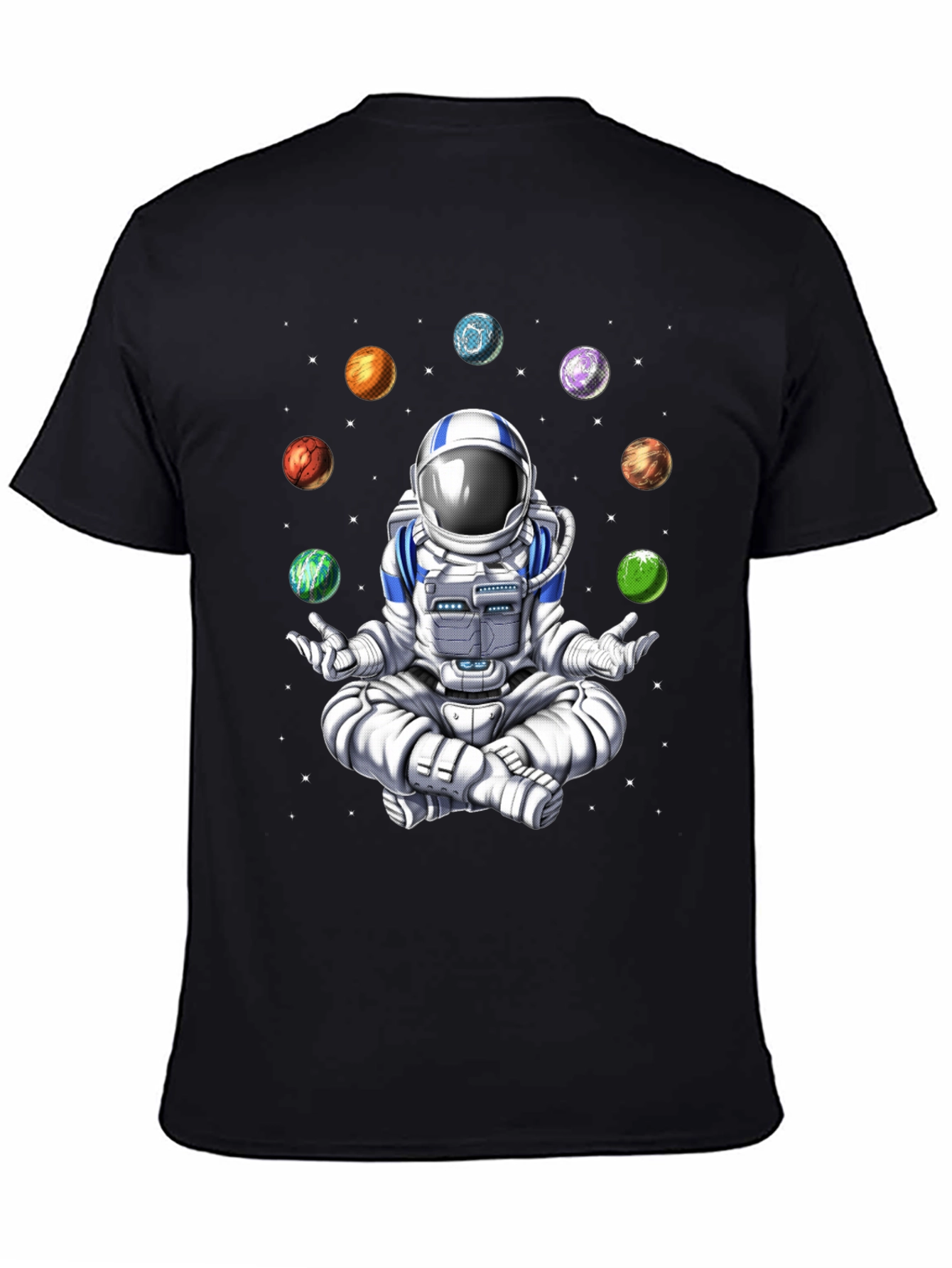 Meditating Astronaut Space T-Shirt