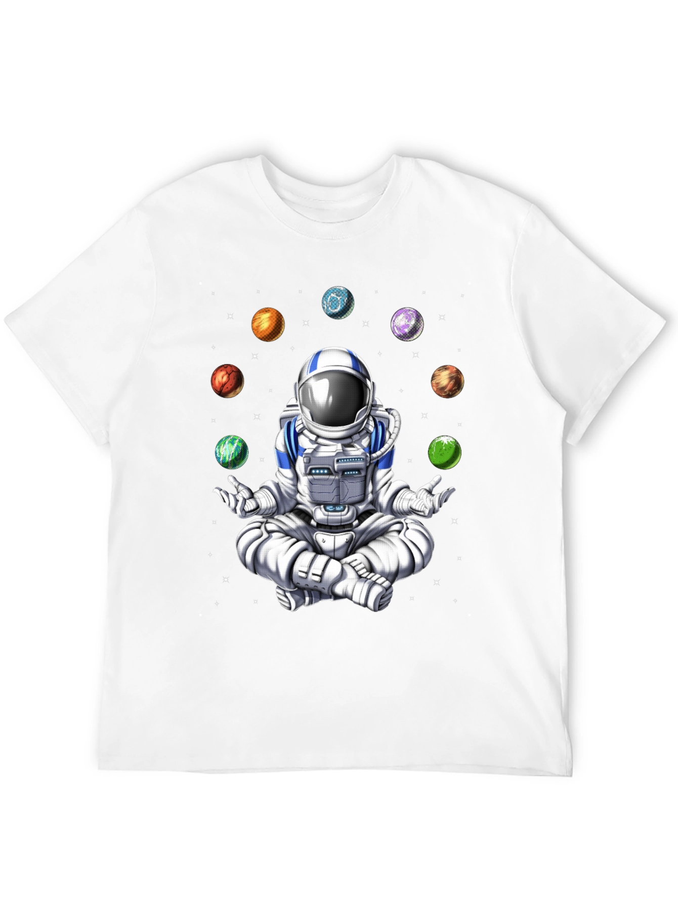 Meditating Astronaut Space T-Shirt