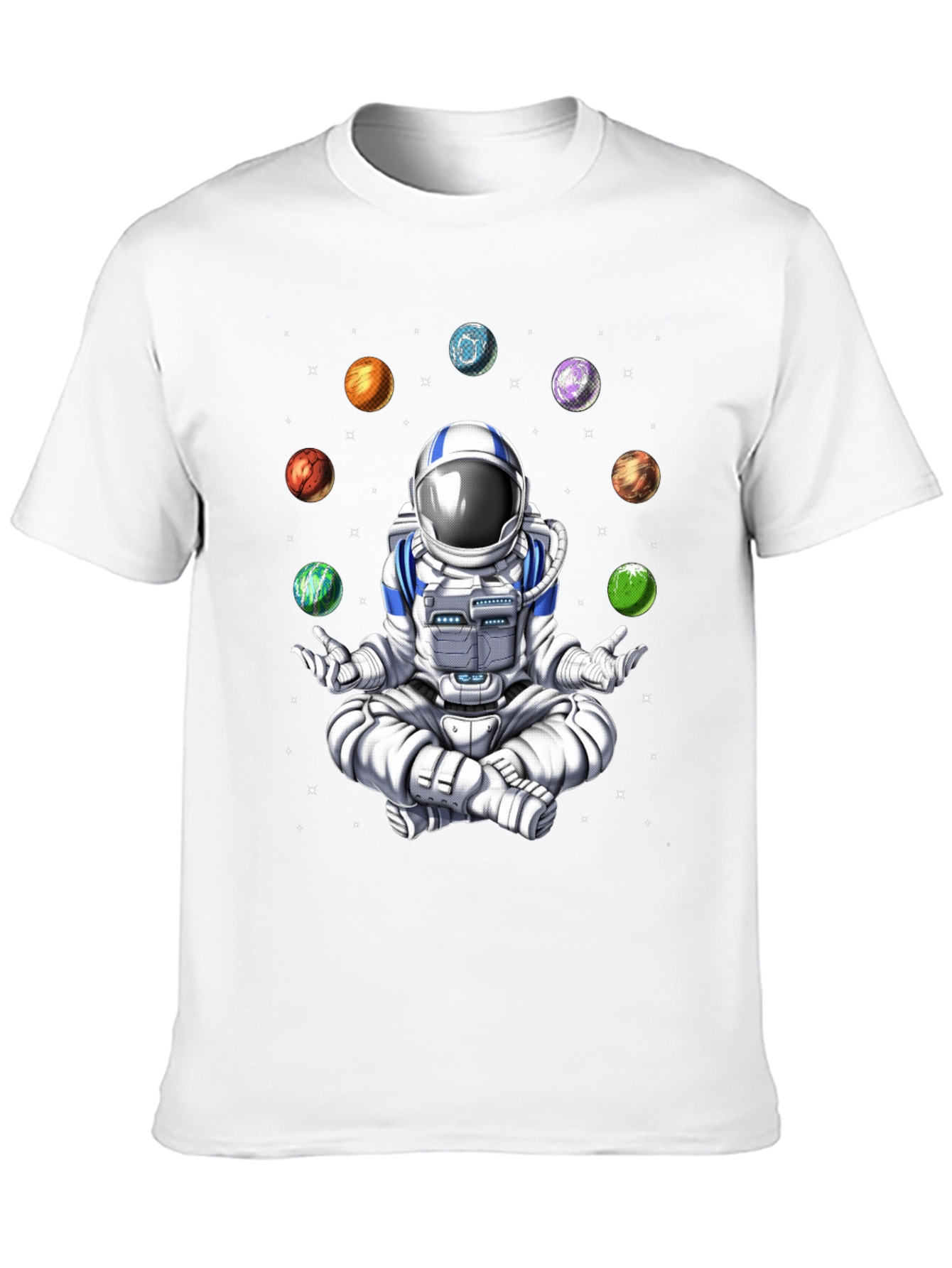 Meditating Astronaut Space T-Shirt