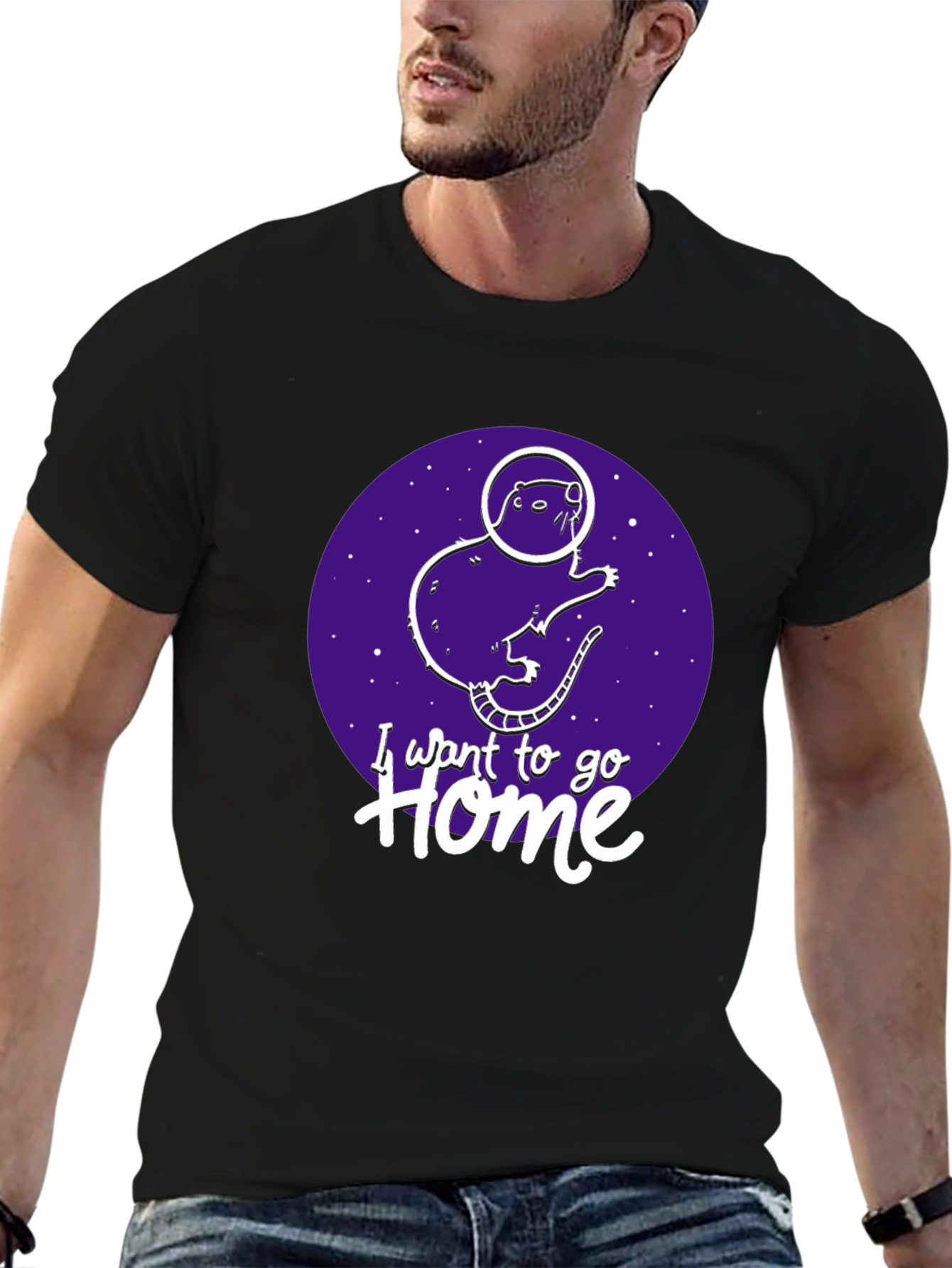Astronaut Rat Wants to Go Home T-Shirt