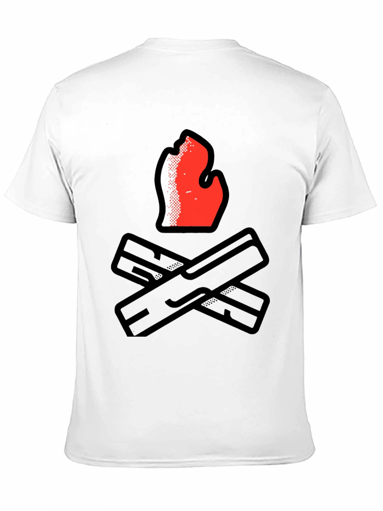 Campfire Graphic Tee - Black Casual Shirt