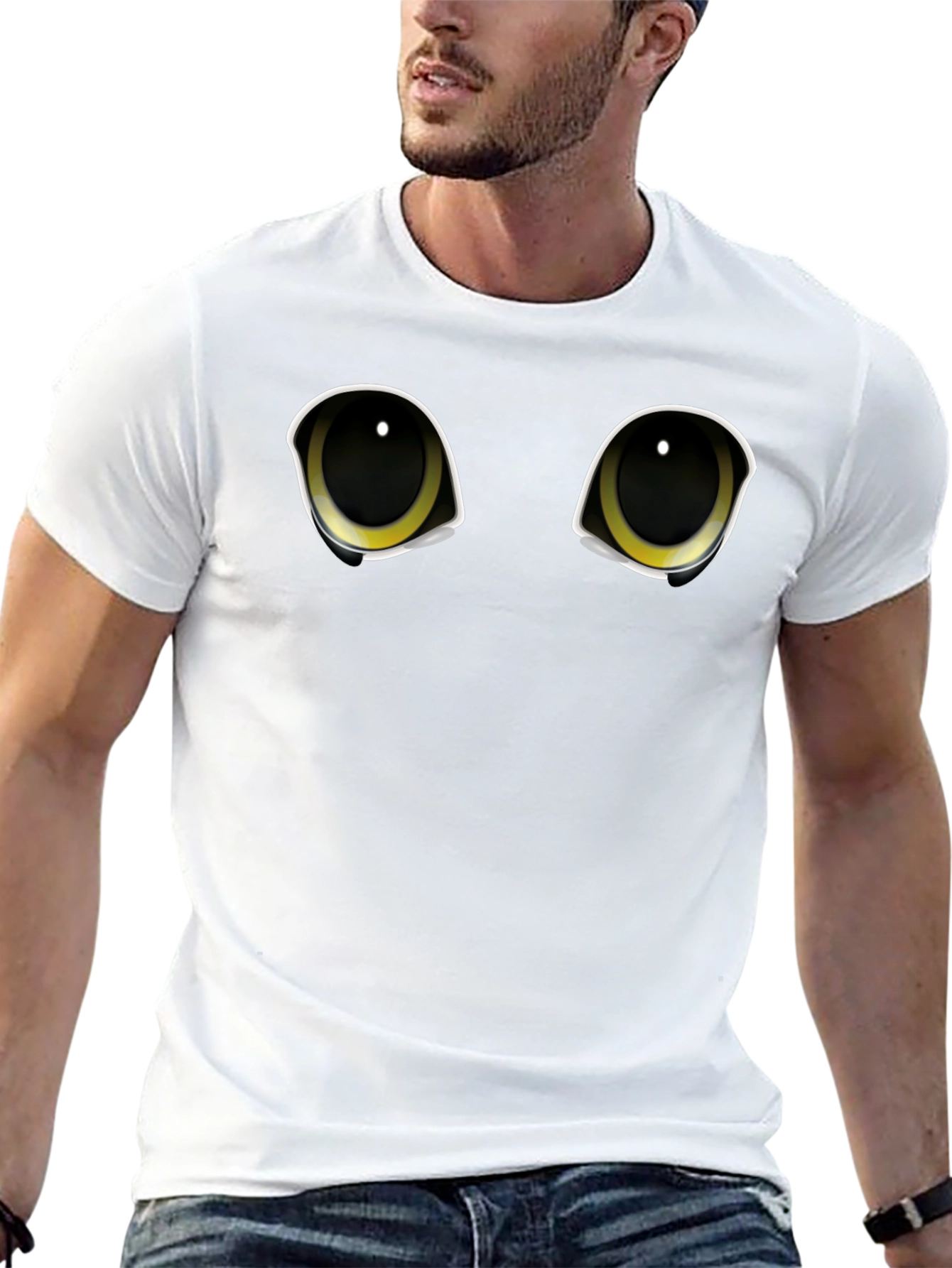 Black Cat Eyes Graphic Tee