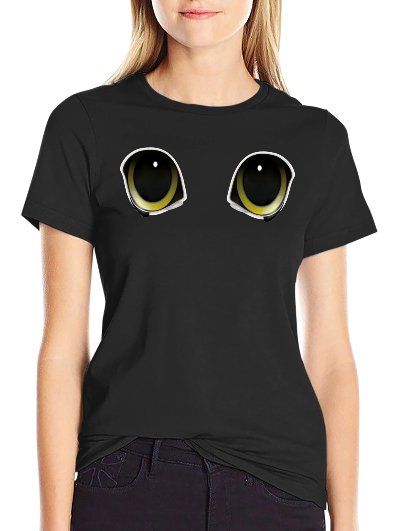 Black Cat Eyes Graphic Tee