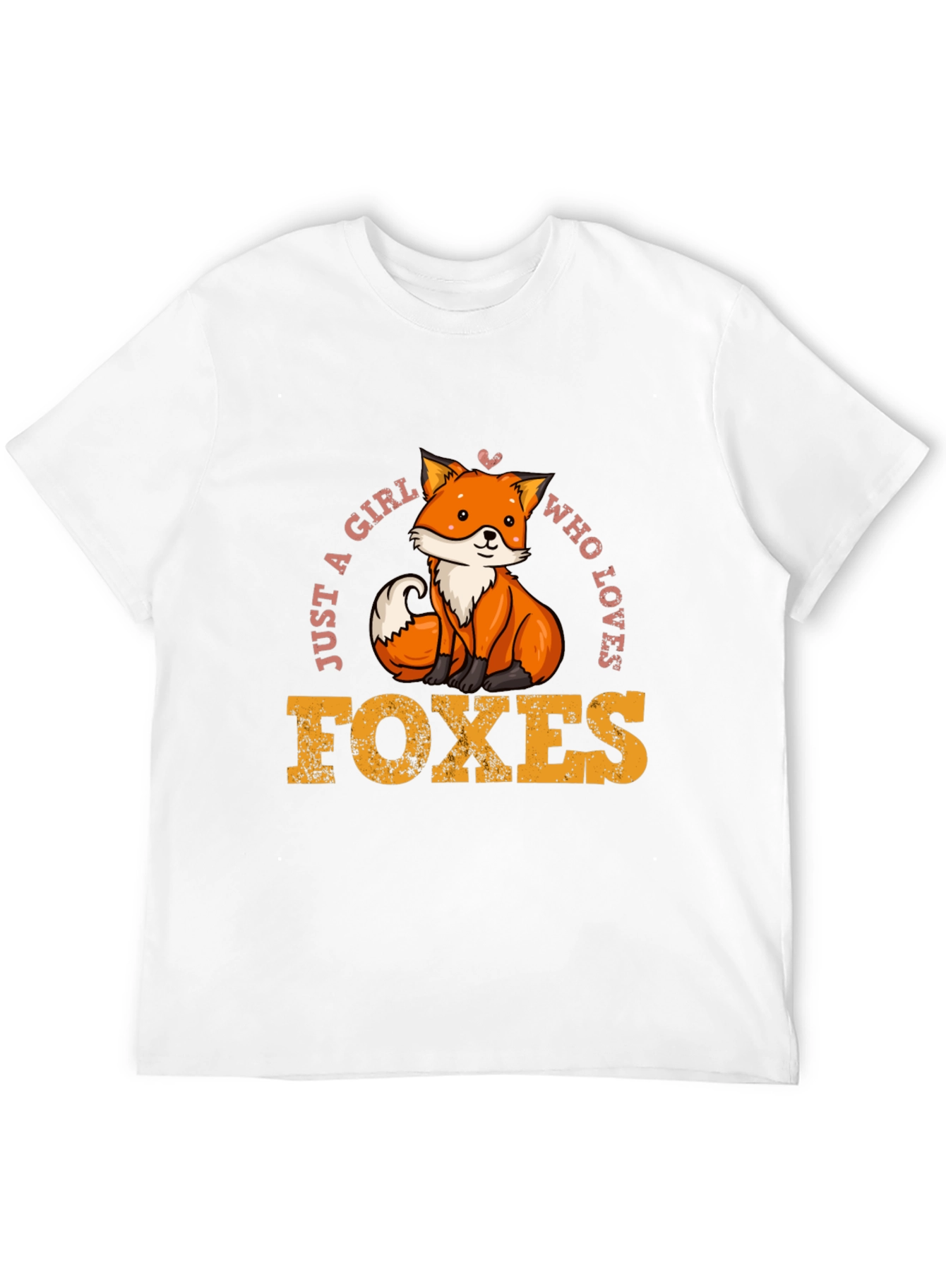 Girl Loves Foxes T-Shirt - Cute Fox Design