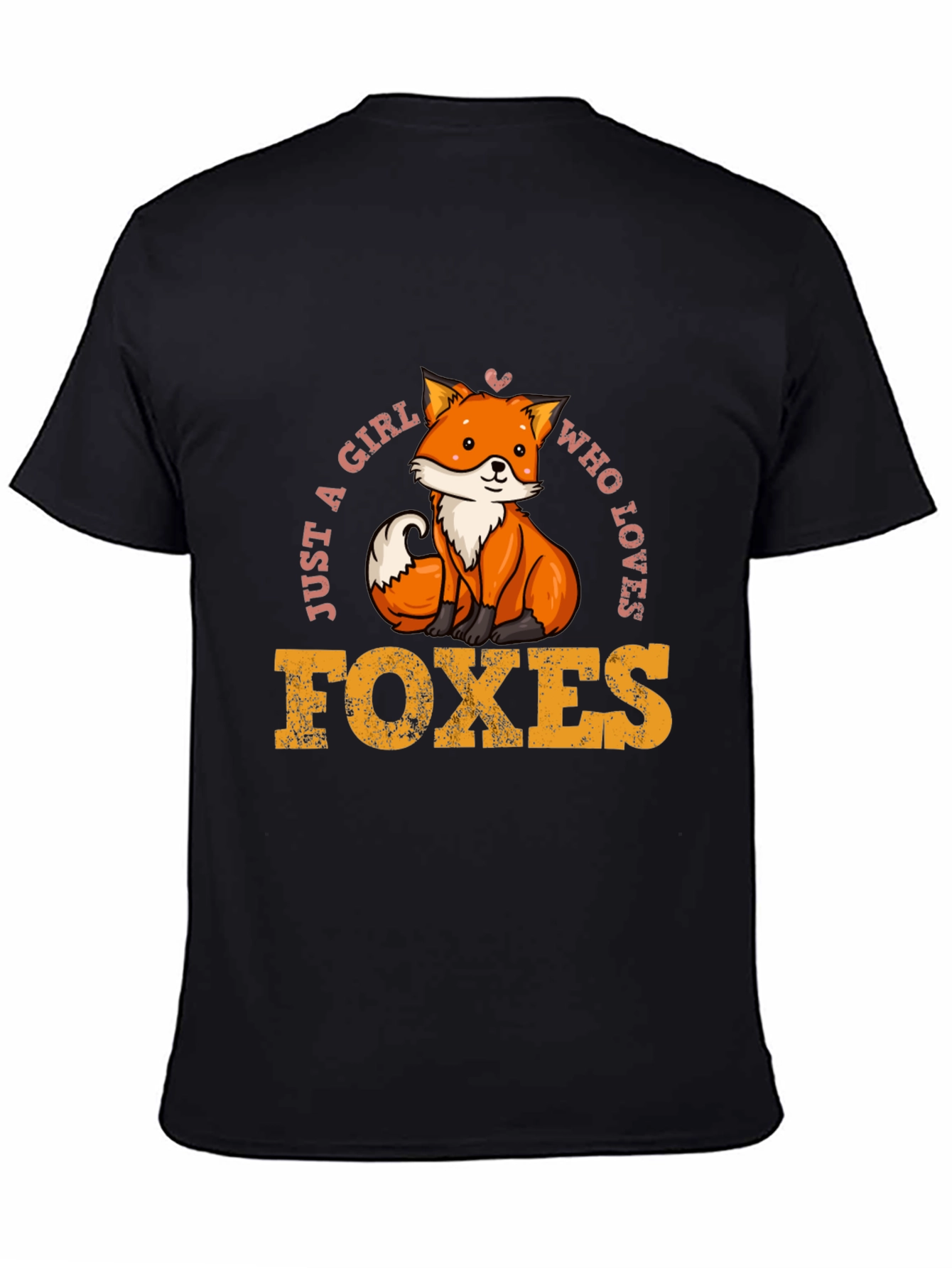 Girl Loves Foxes T-Shirt - Cute Fox Design