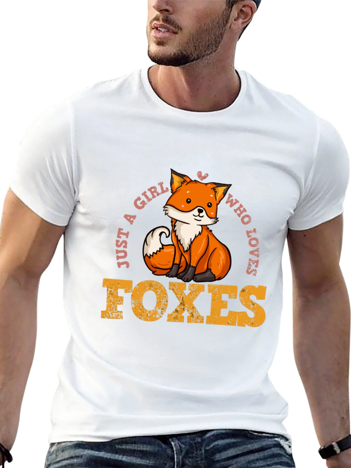 Girl Loves Foxes T-Shirt - Cute Fox Design