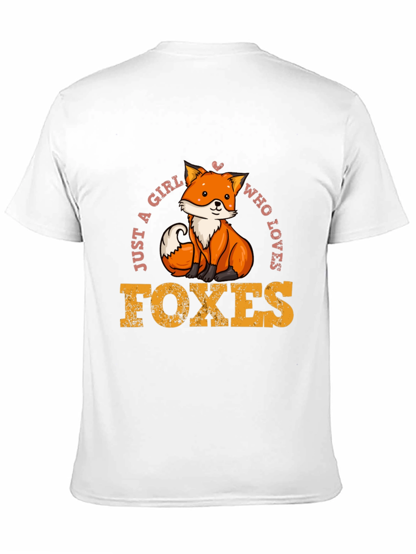 Girl Loves Foxes T-Shirt - Cute Fox Design
