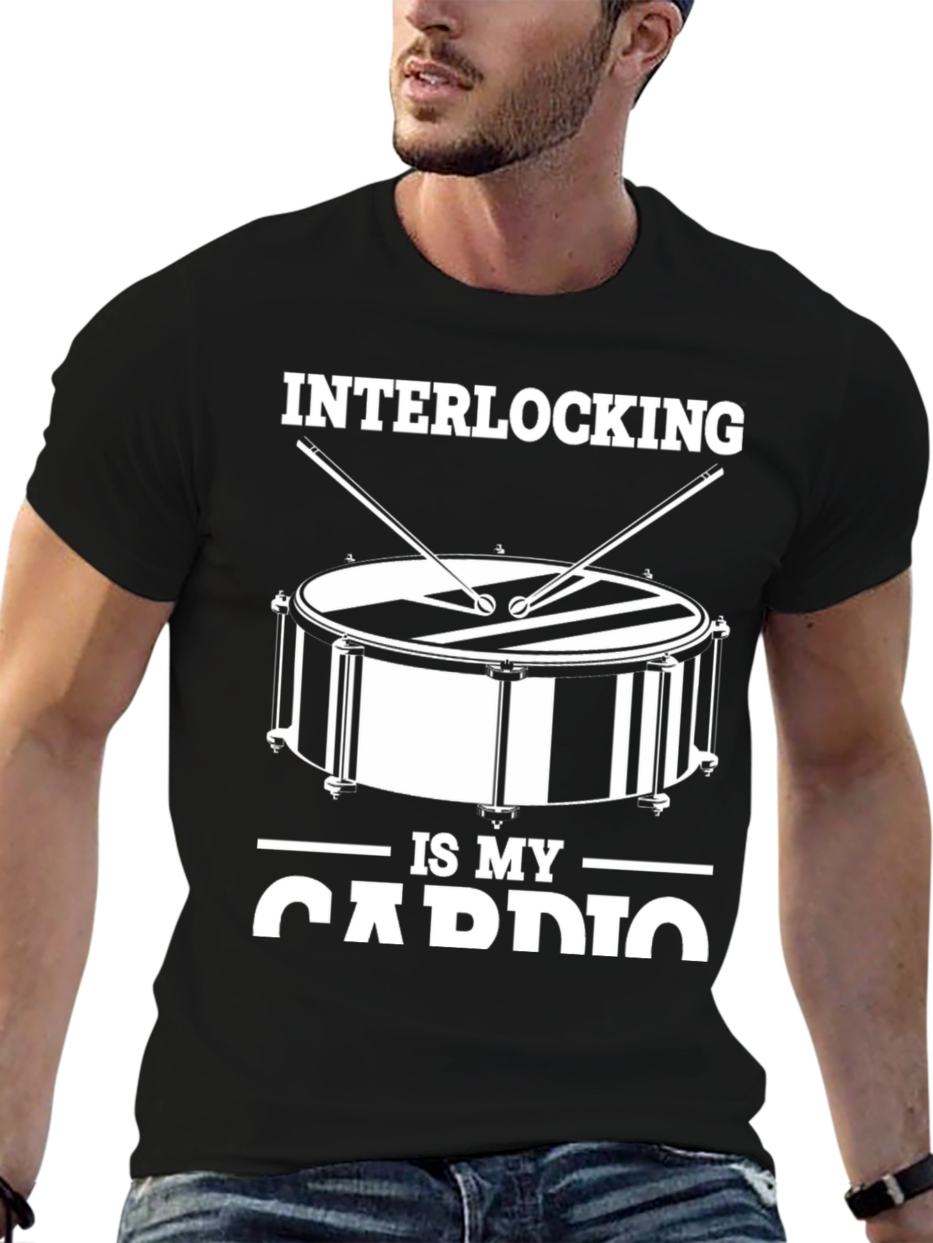 Interlocking is My Cardio Drummer T-Shirt