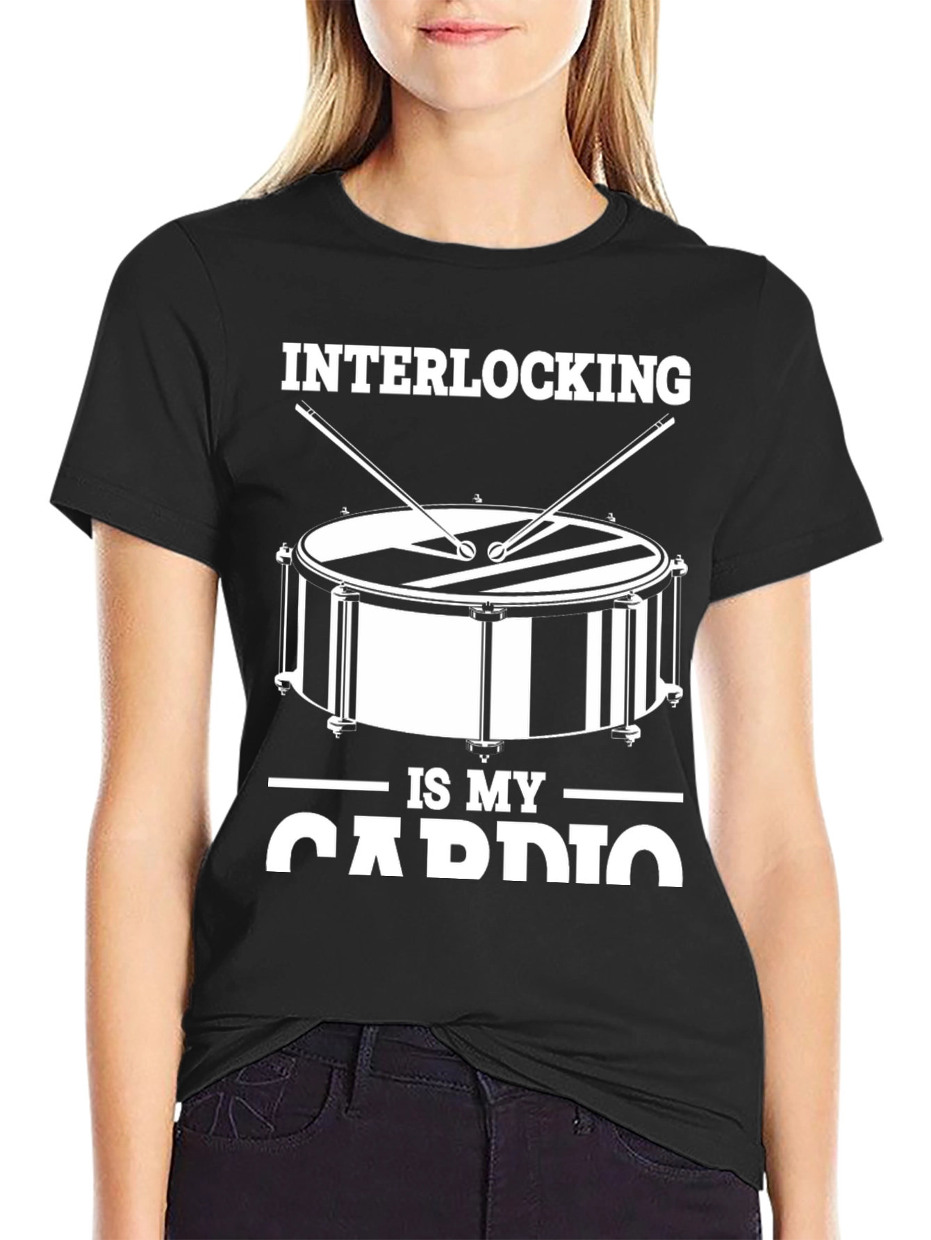 Interlocking is My Cardio Drummer T-Shirt