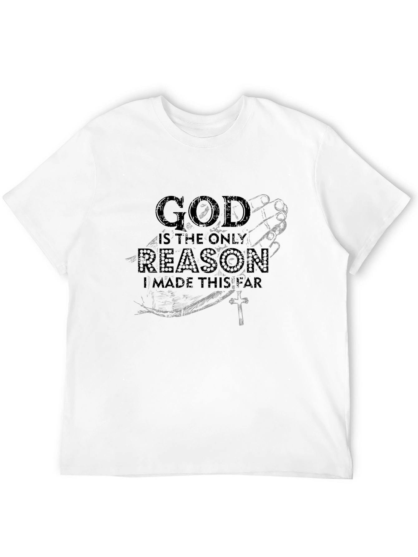 God is the Reason Graphic Black T-Shirt