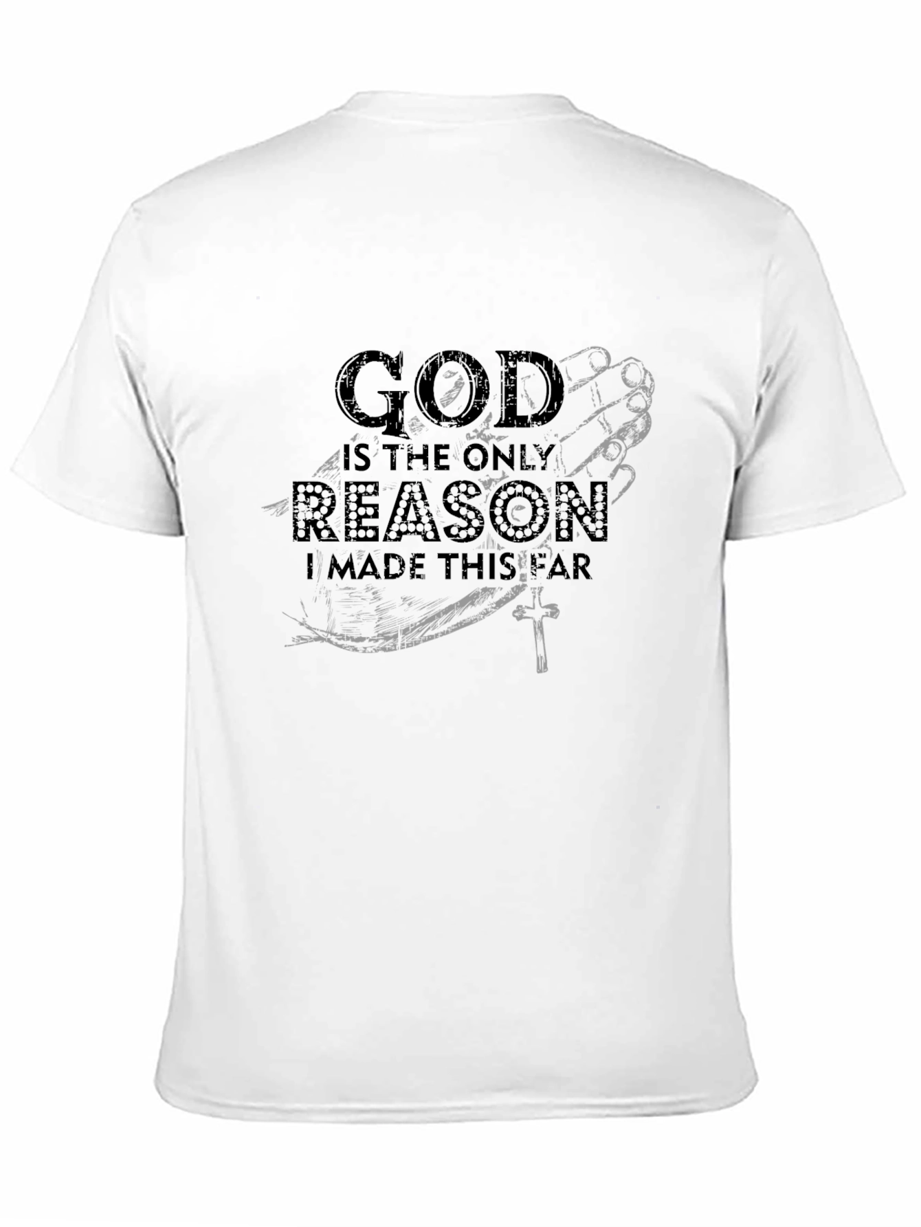 God is the Reason Graphic Black T-Shirt