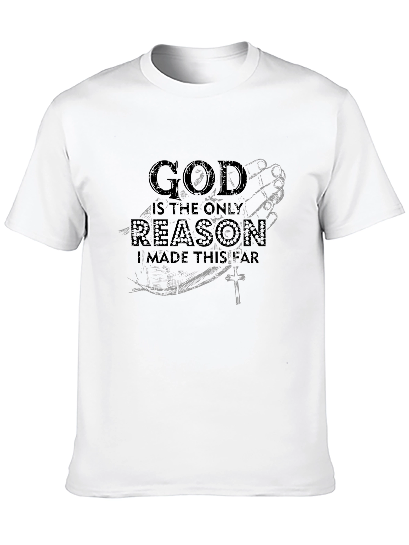 God is the Reason Graphic Black T-Shirt