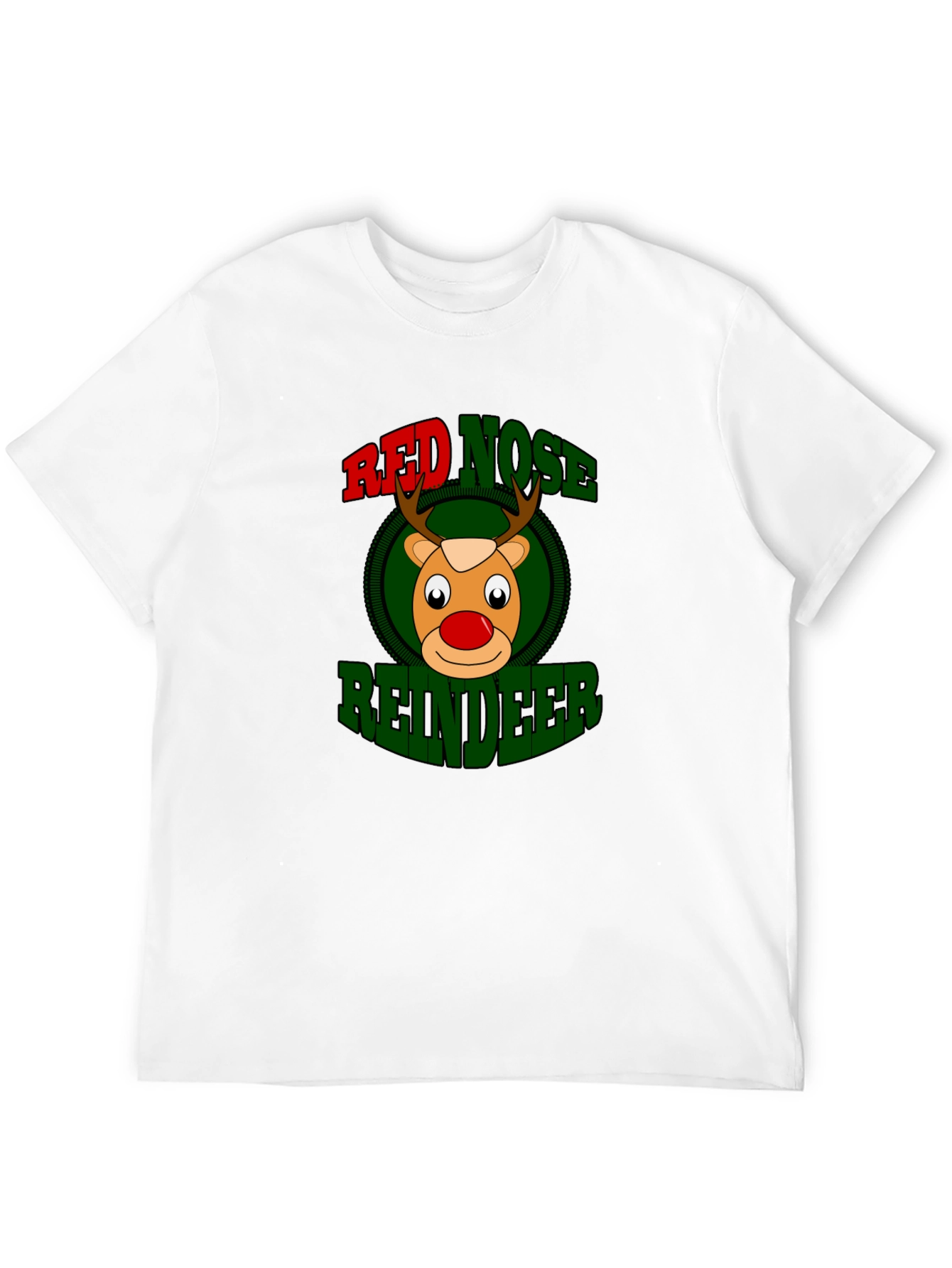 Red Nose Reindeer Graphic Tee - Christmas Holiday