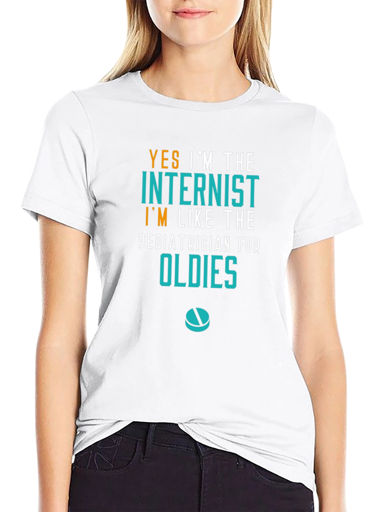 Internist Oldies Humor Graphic T-Shirt
