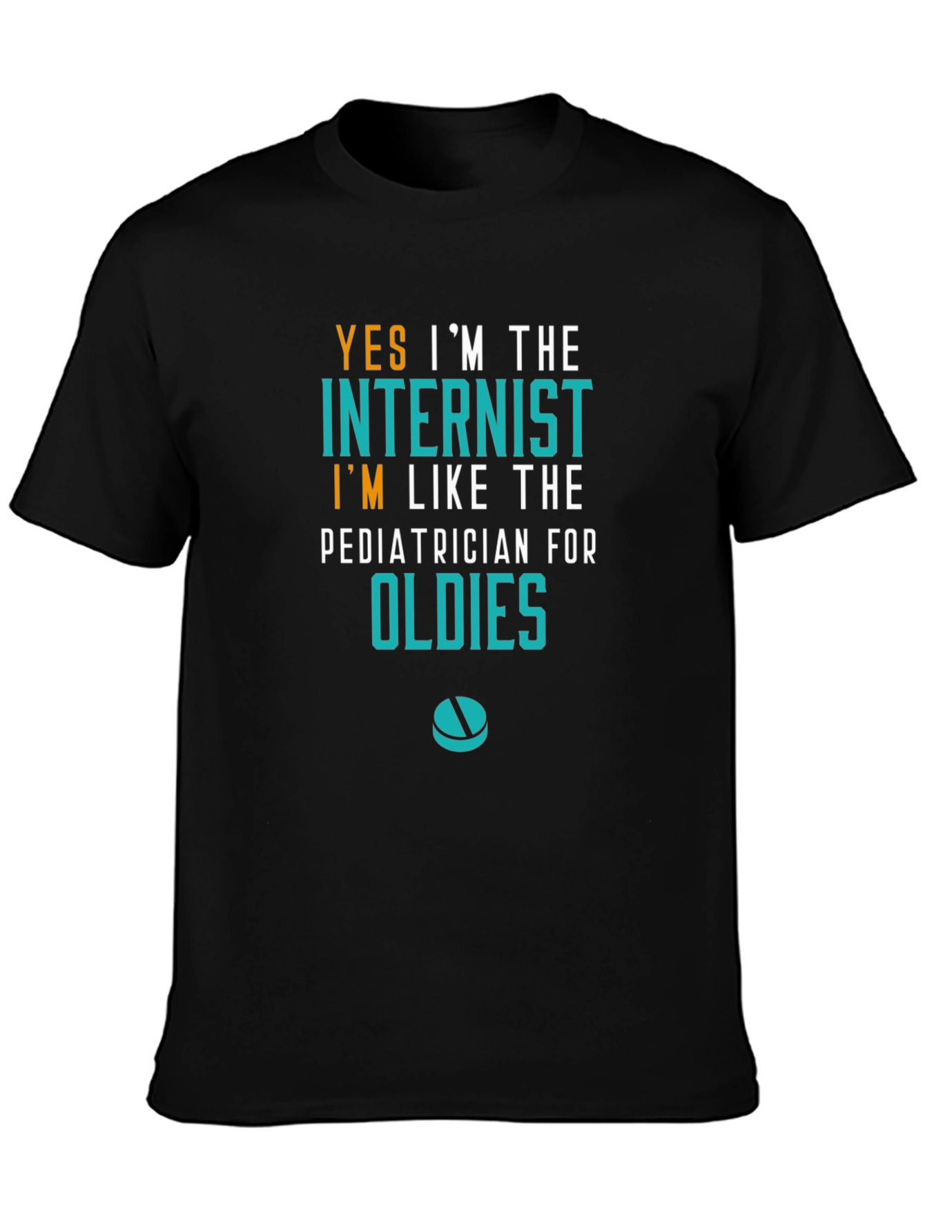 Internist Oldies Humor Graphic T-Shirt