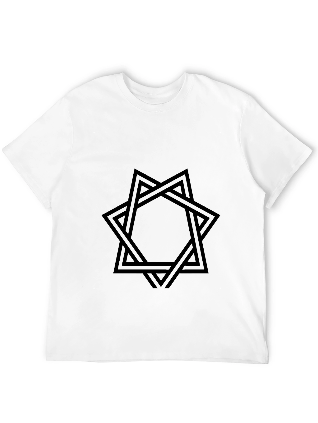 Geometric Star Black Graphic Tee