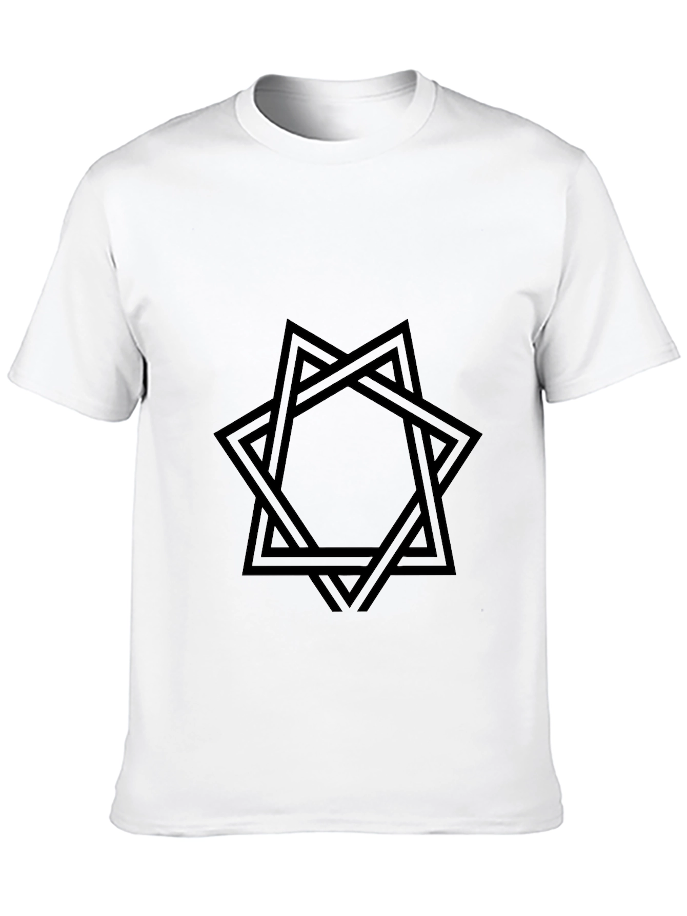 Geometric Star Black Graphic Tee