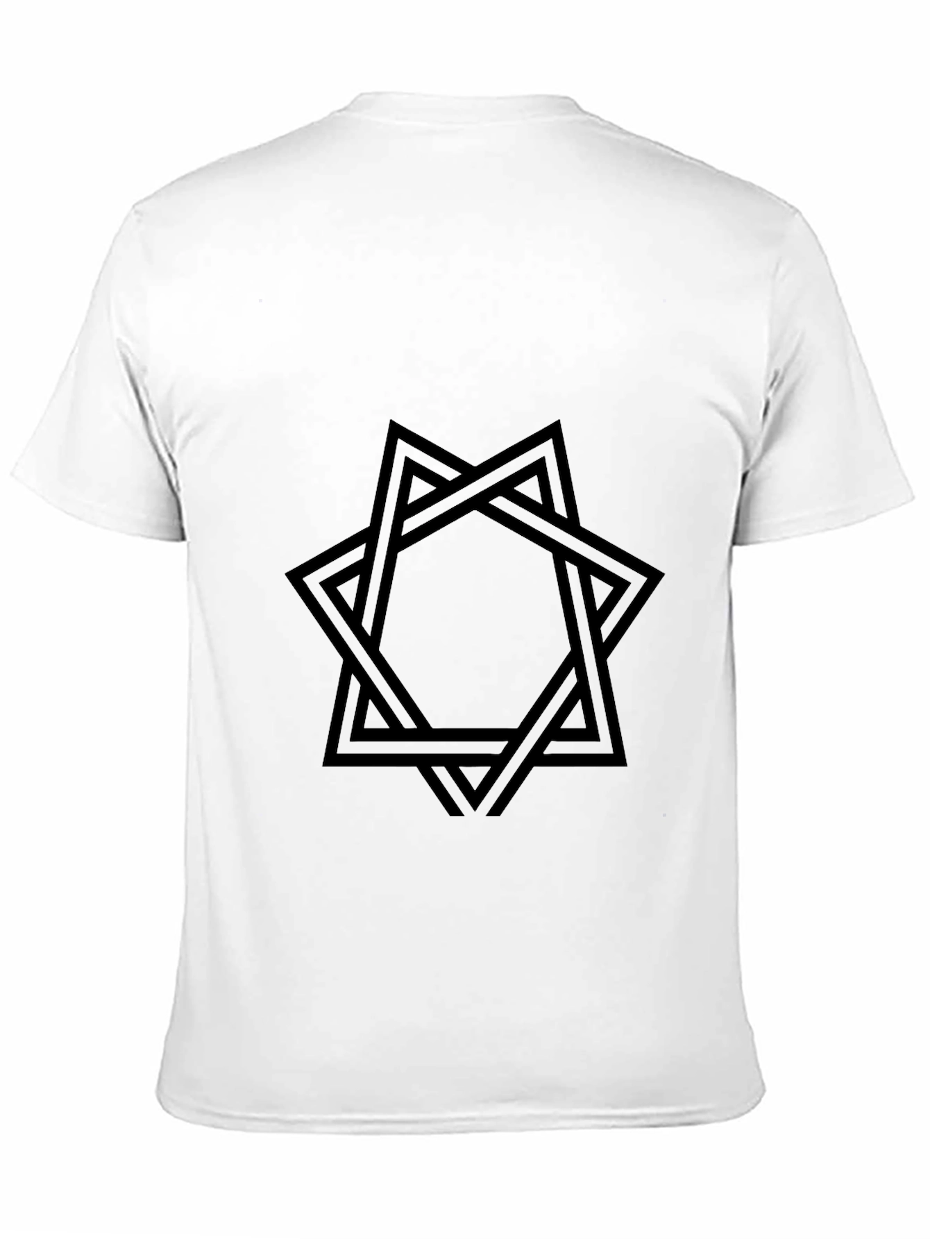 Geometric Star Black Graphic Tee