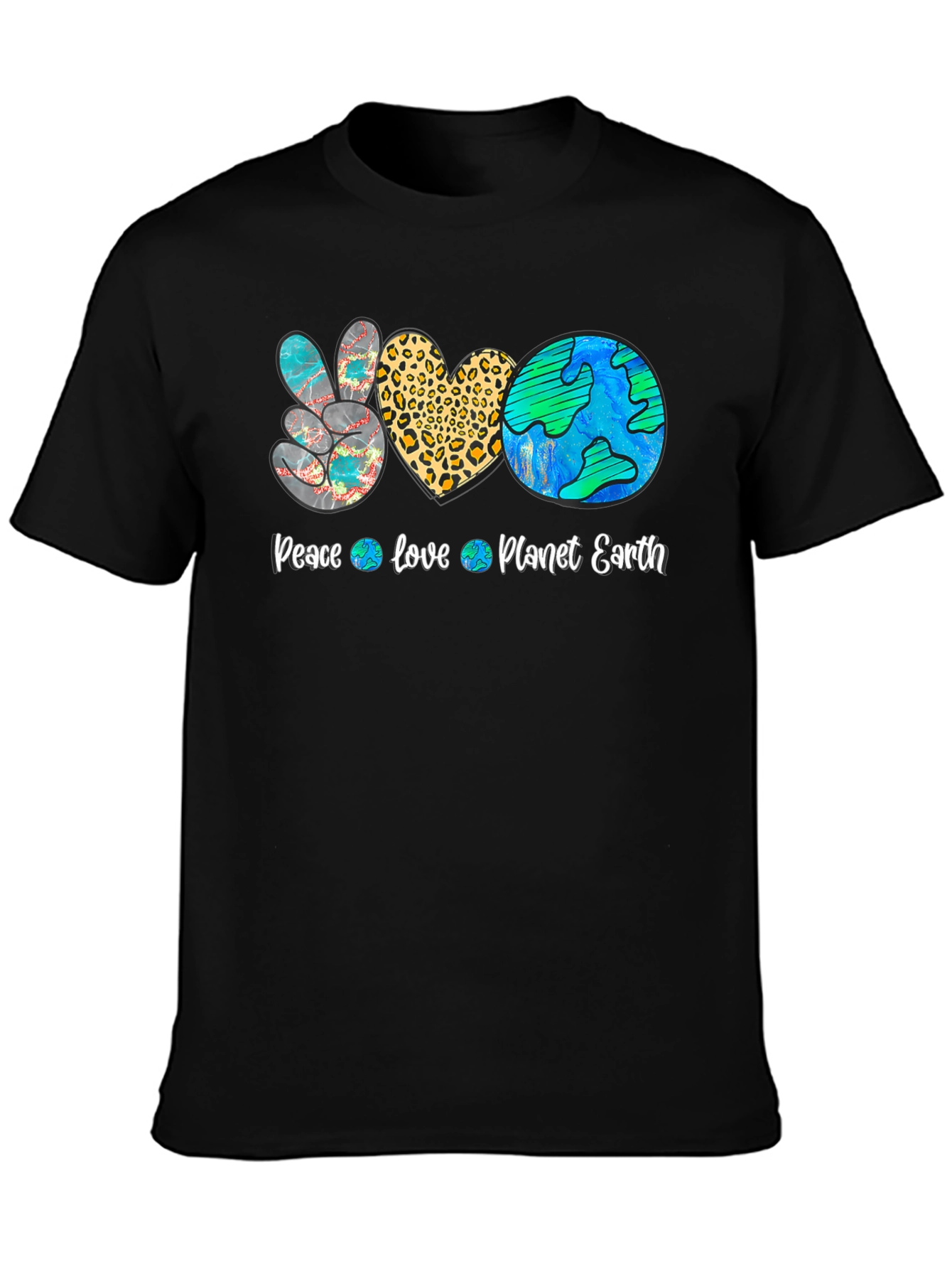 Peace Love Planet Earth Graphic Tee