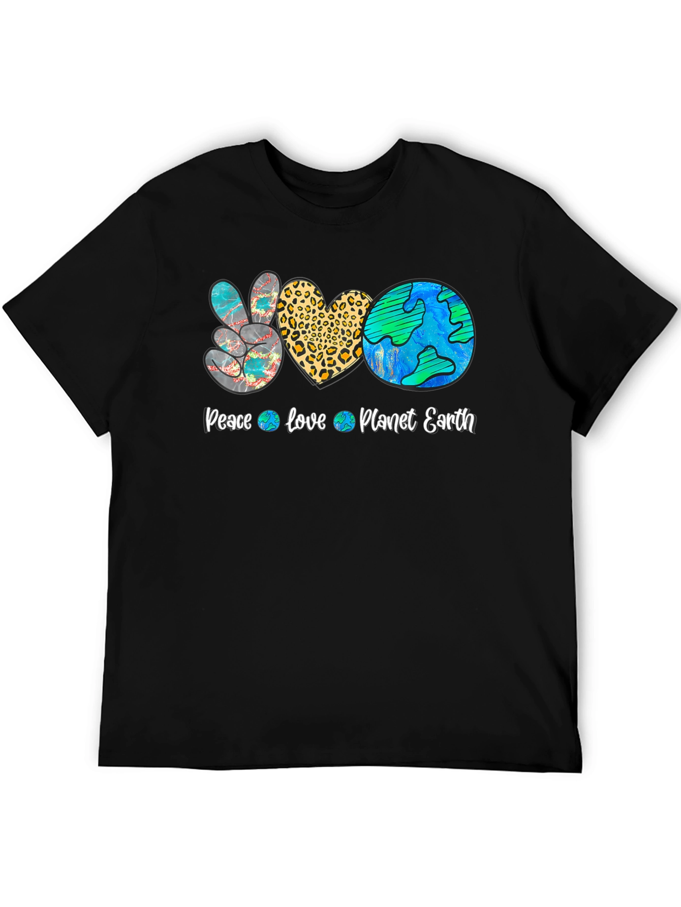 Peace Love Planet Earth Graphic Tee