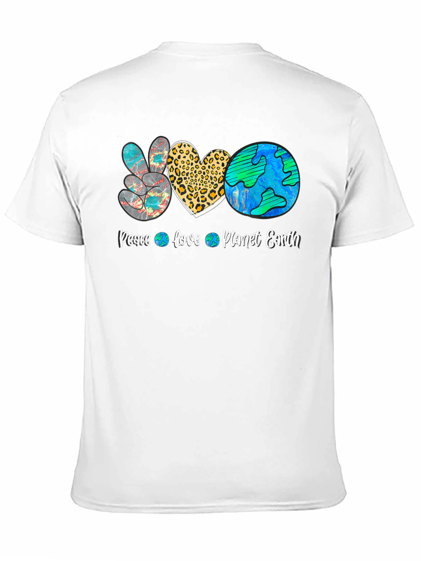 Peace Love Planet Earth Graphic Tee
