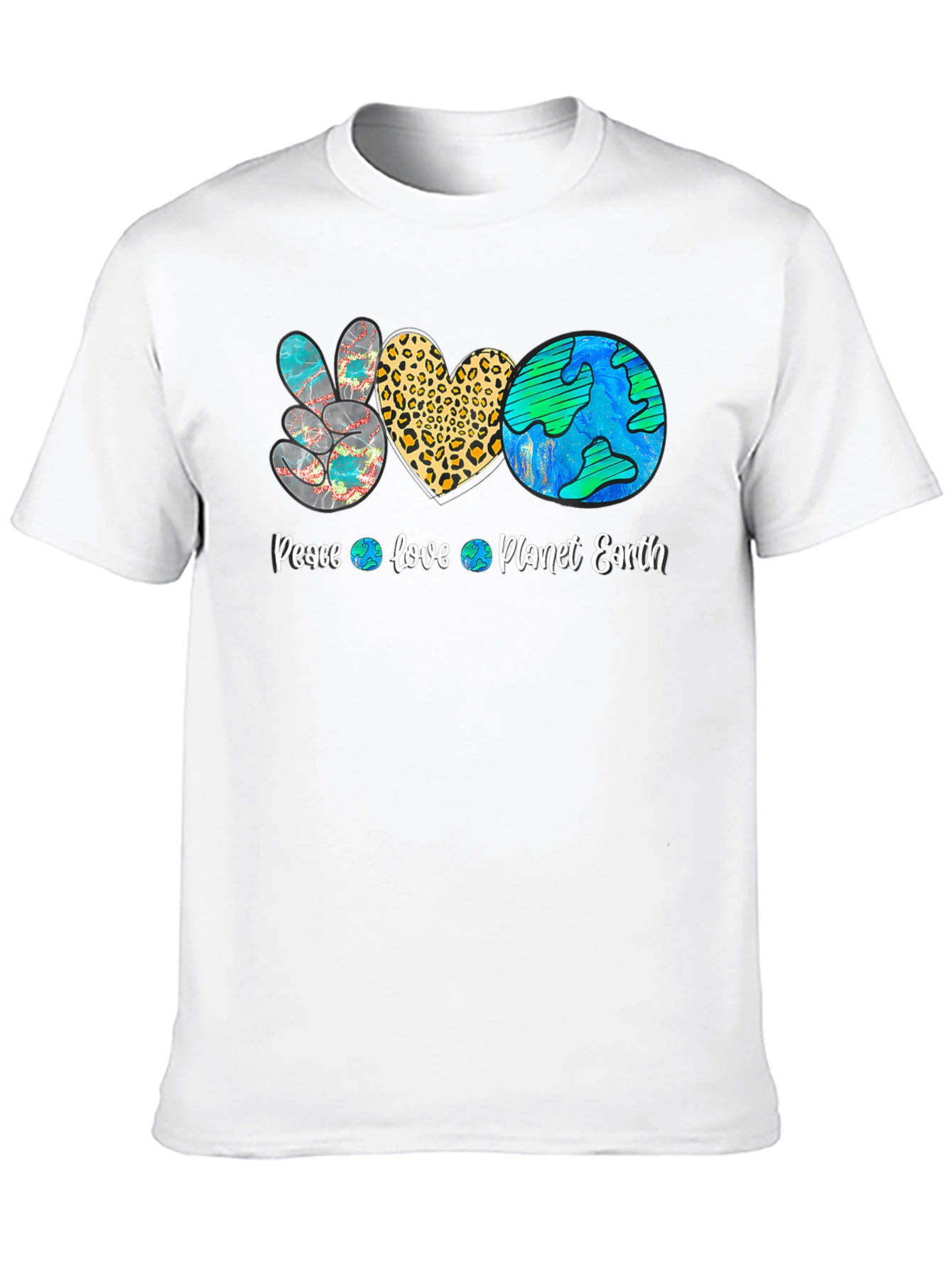 Peace Love Planet Earth Graphic Tee