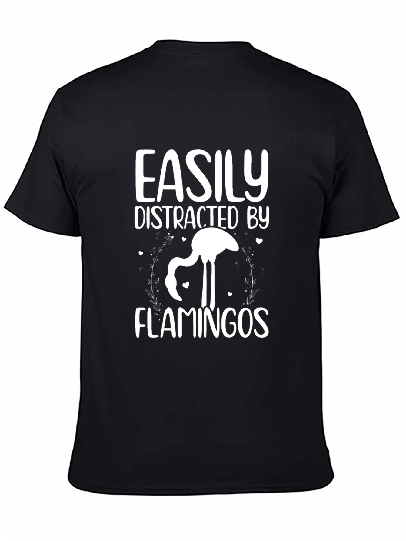 Easily Distracted By Flamingos Graphic Tee