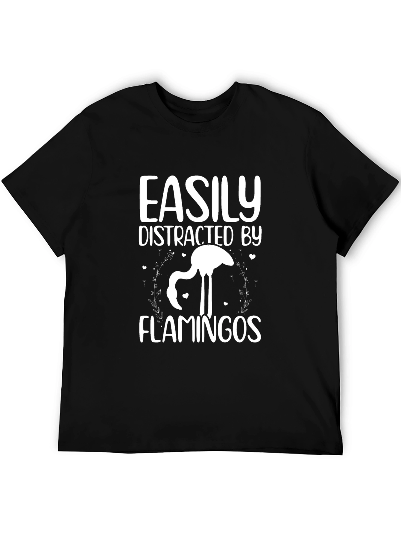 Easily Distracted By Flamingos Graphic Tee