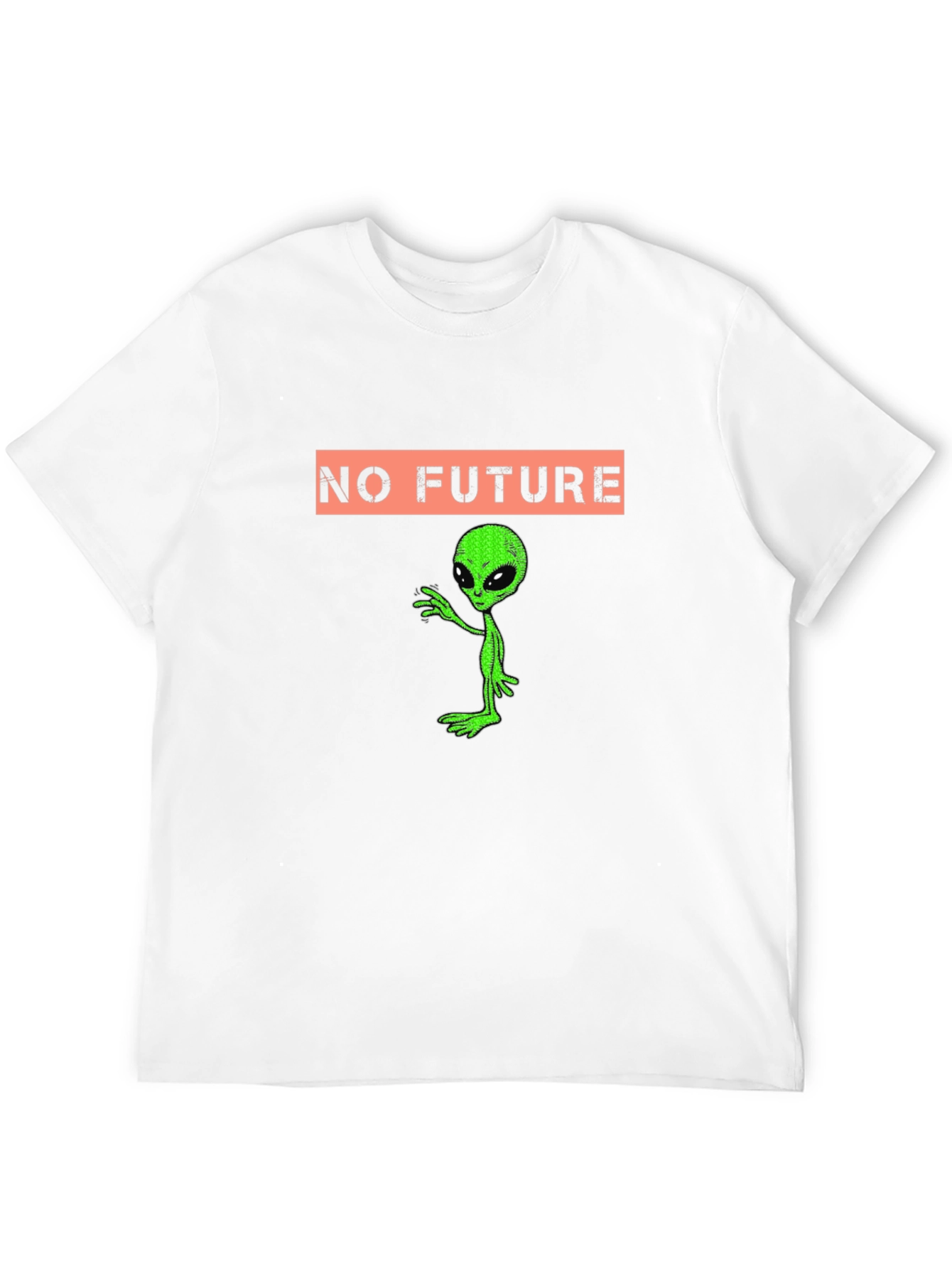 No Future Alien Graphic Tee - Black