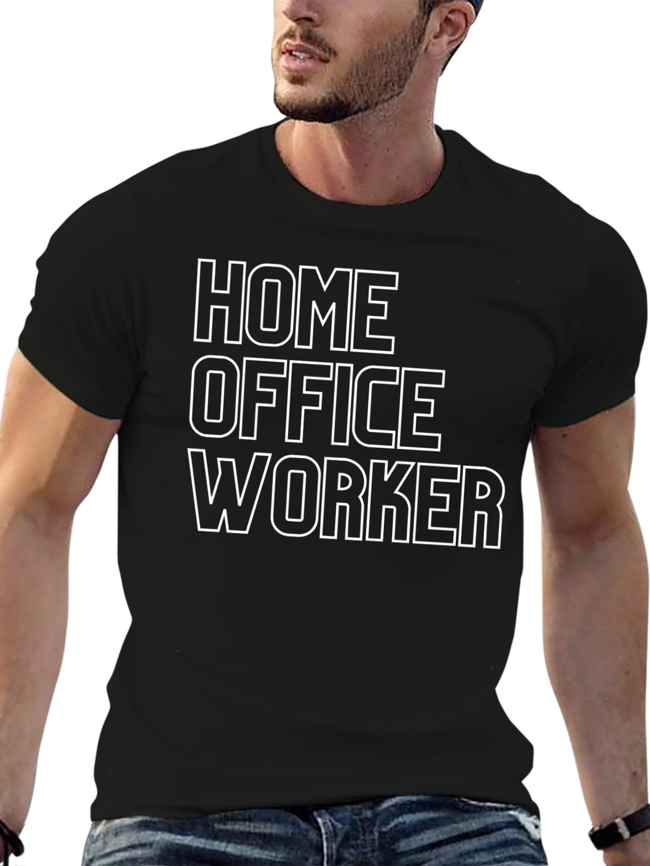Home Office Worker Graphic T-Shirt