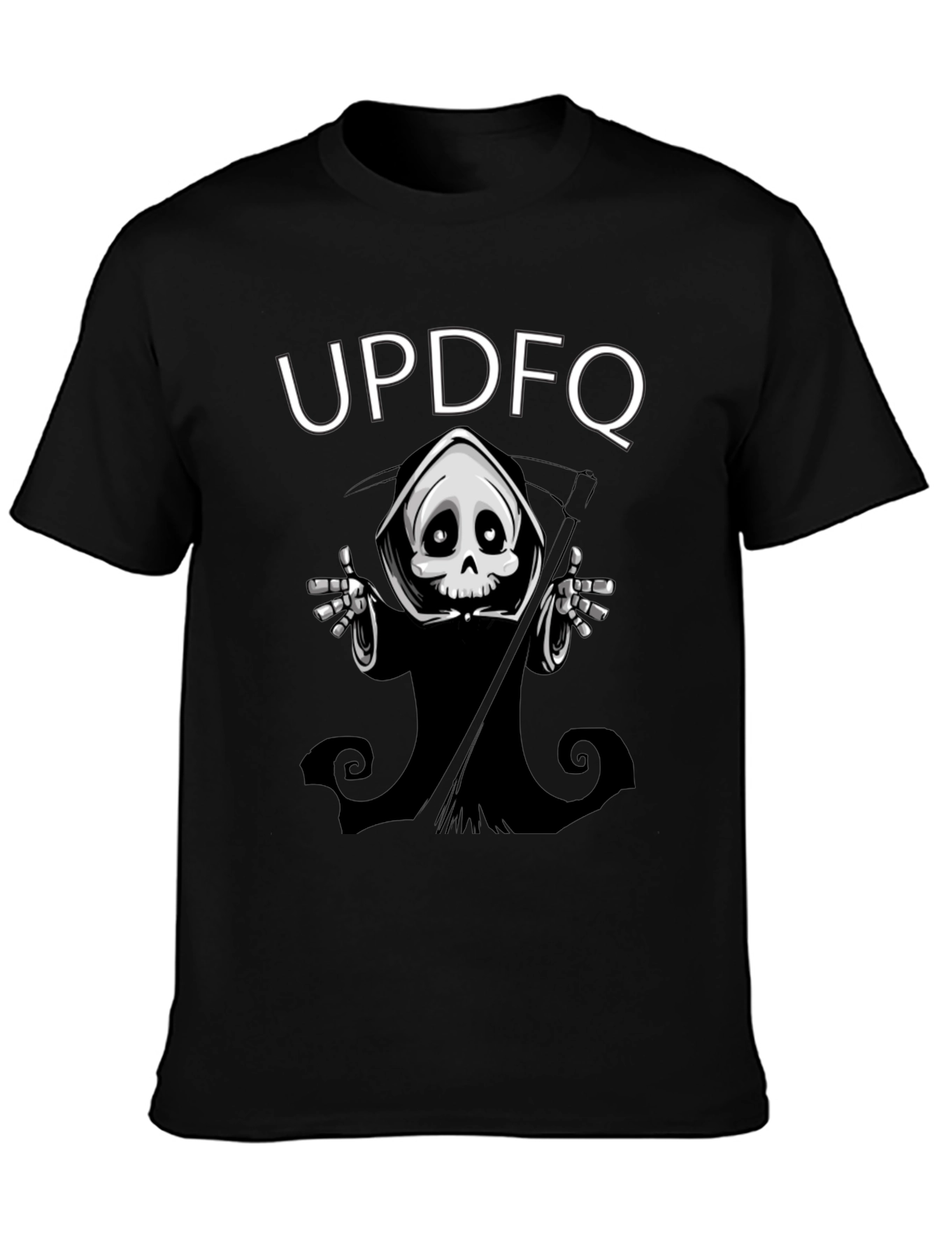 UPD FQ Grim Reaper Black Graphic T-Shirt