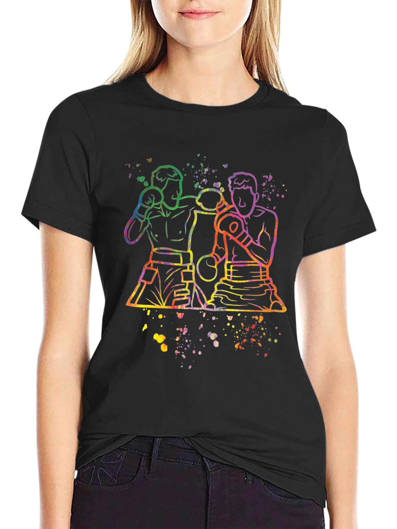 Vivid Boxer Graphic Tee - Stylish Mens T-Shirt