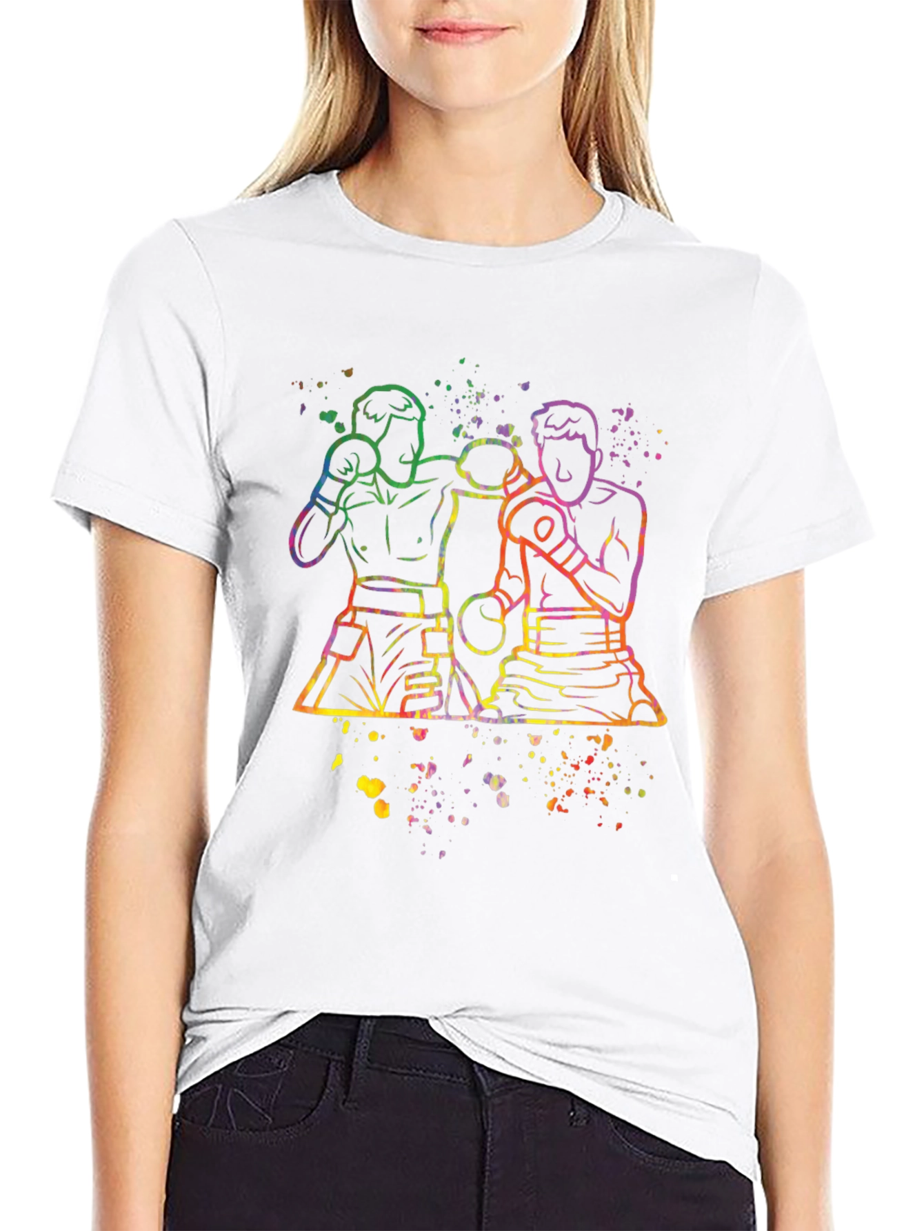 Vivid Boxer Graphic Tee - Stylish Mens T-Shirt