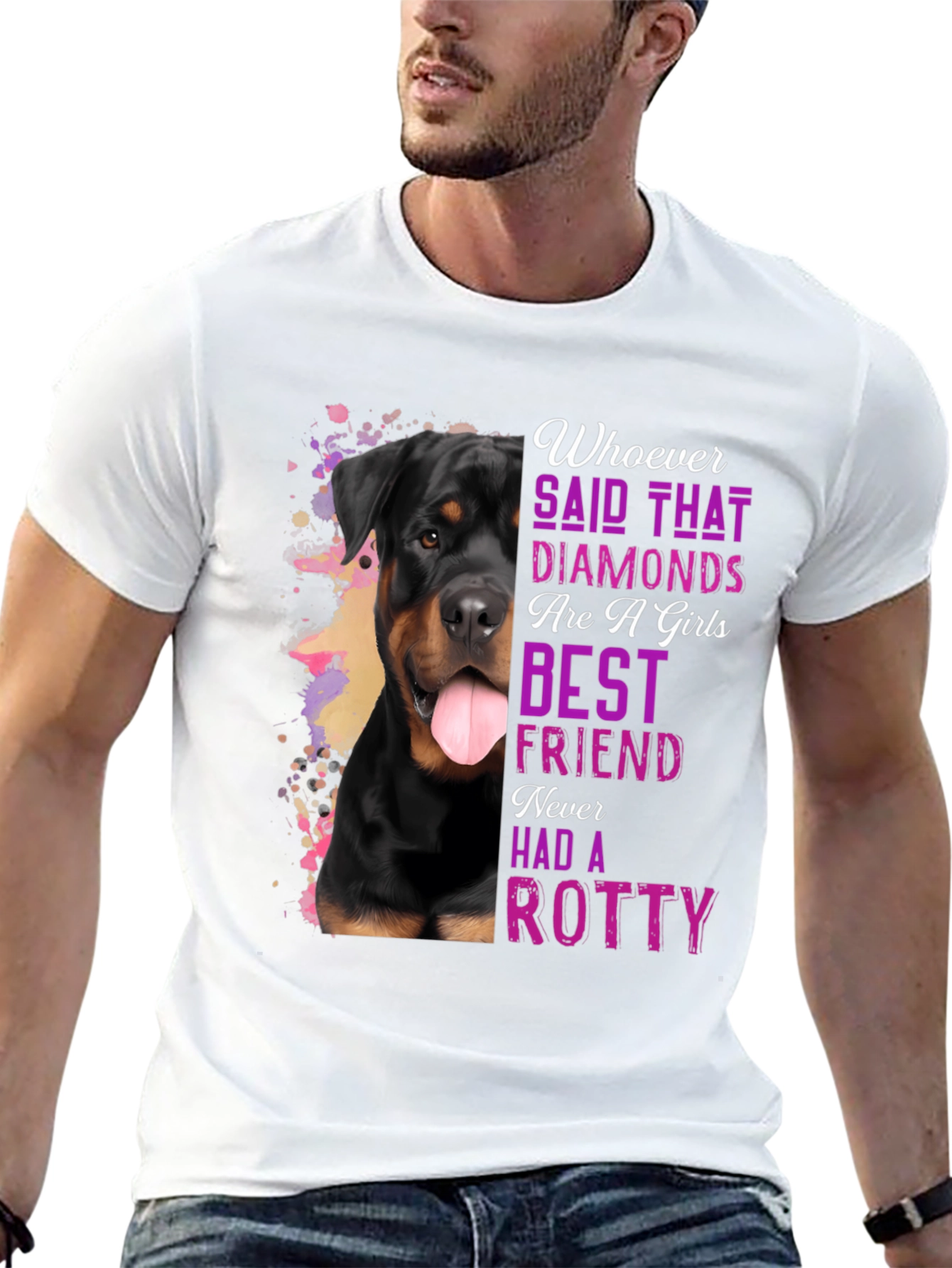 Rottie Best Friend T-Shirt - Dog Lover Tee