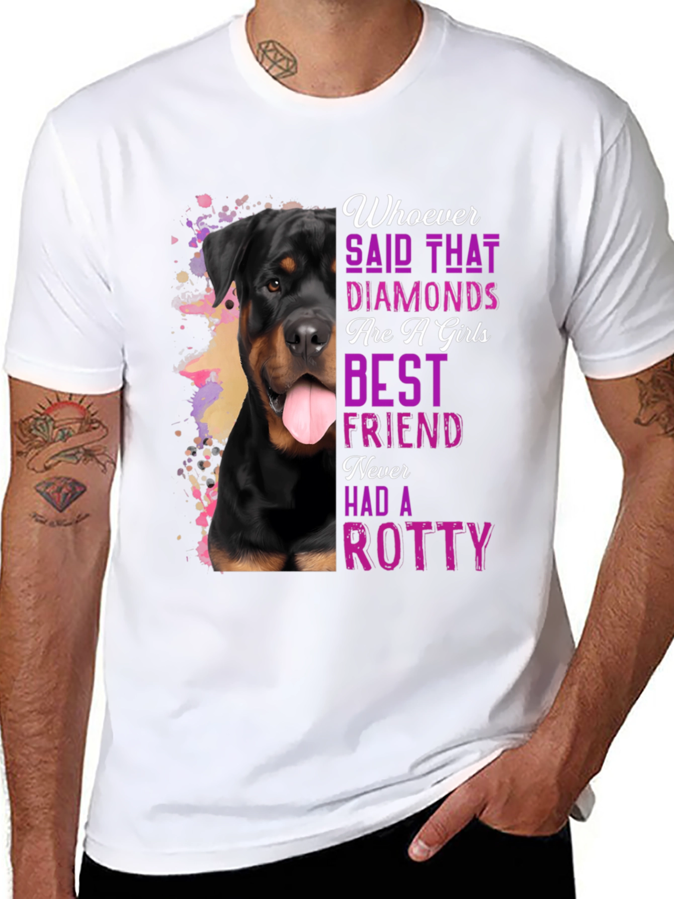 Rottie Best Friend T-Shirt - Dog Lover Tee