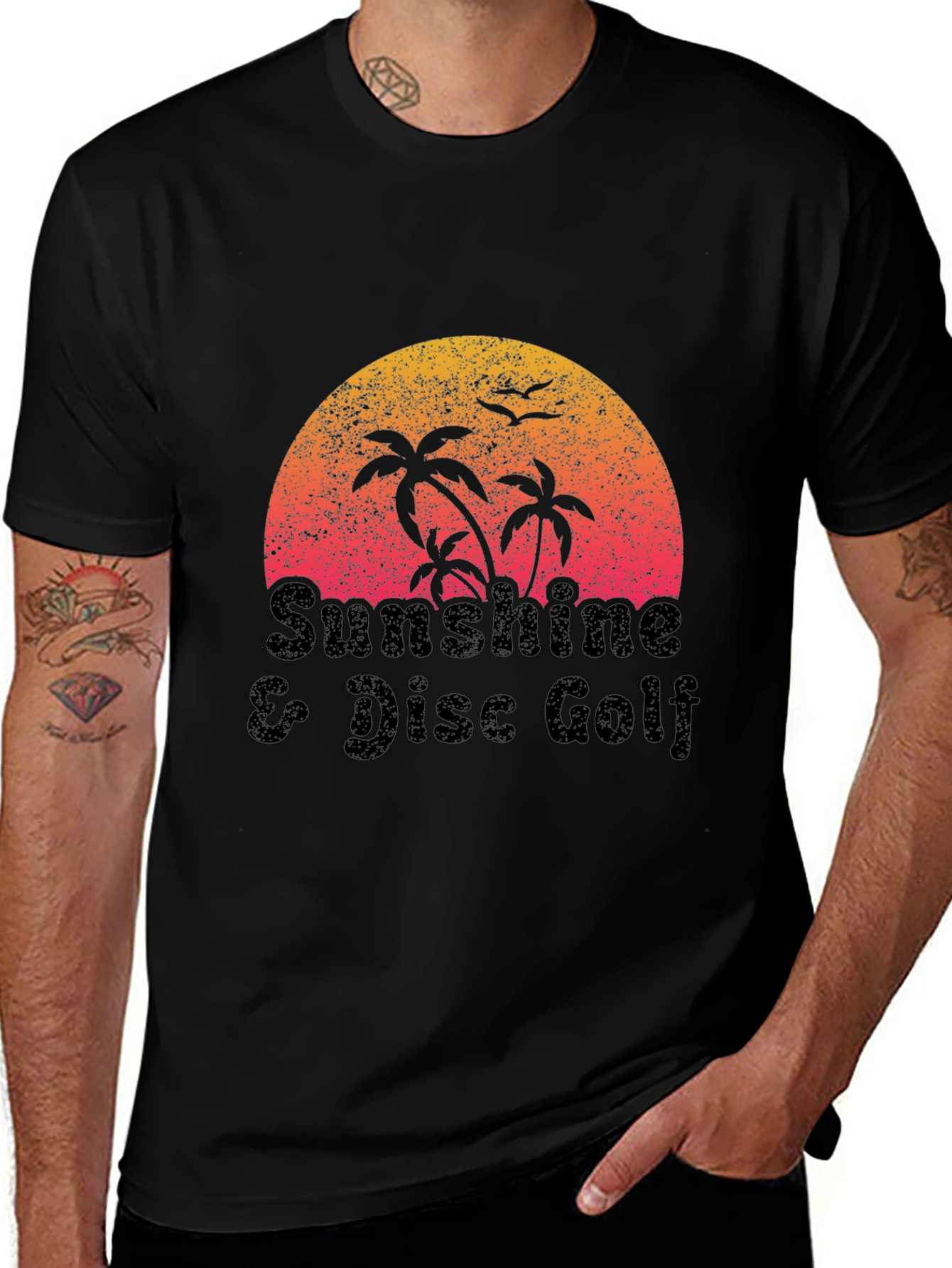 Sunshine & Disc Golf Graphic Tee