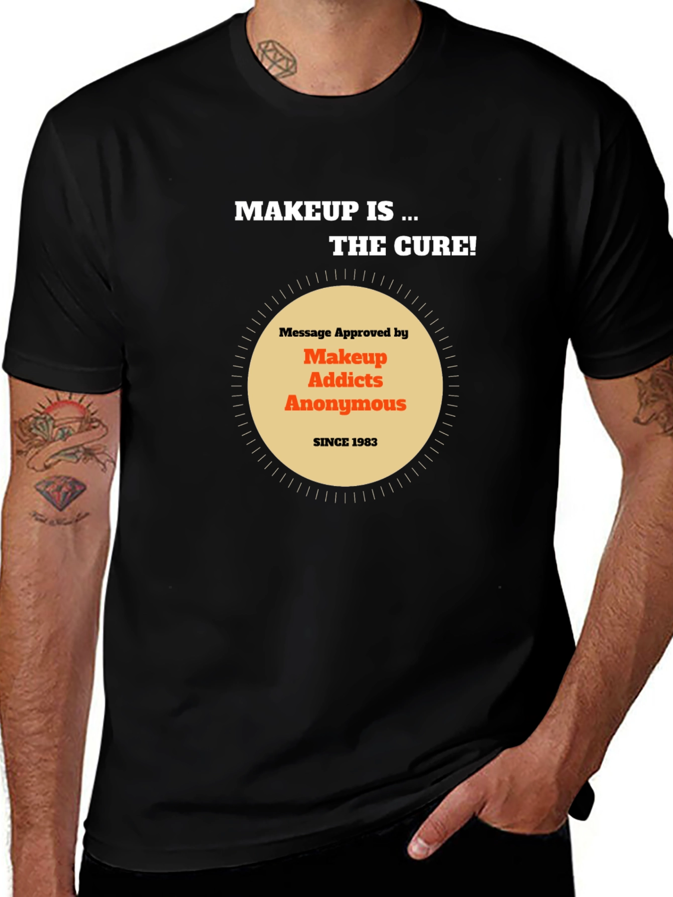 Makeup Addicts Anonymous Tee - Makeup is the cure!